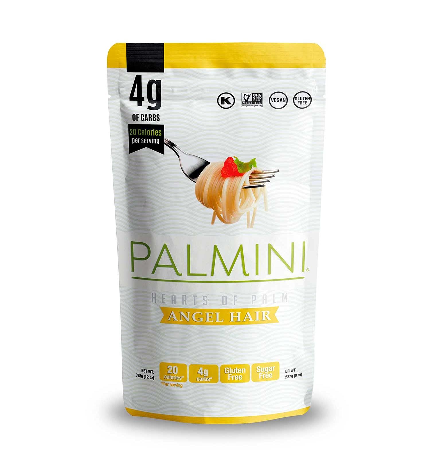 Palmini Low Carb Angel Hair Pasta - 4g Carbs, Hearts of Palm, Shark Tank - 12oz - Buy Online on GoSupps.com