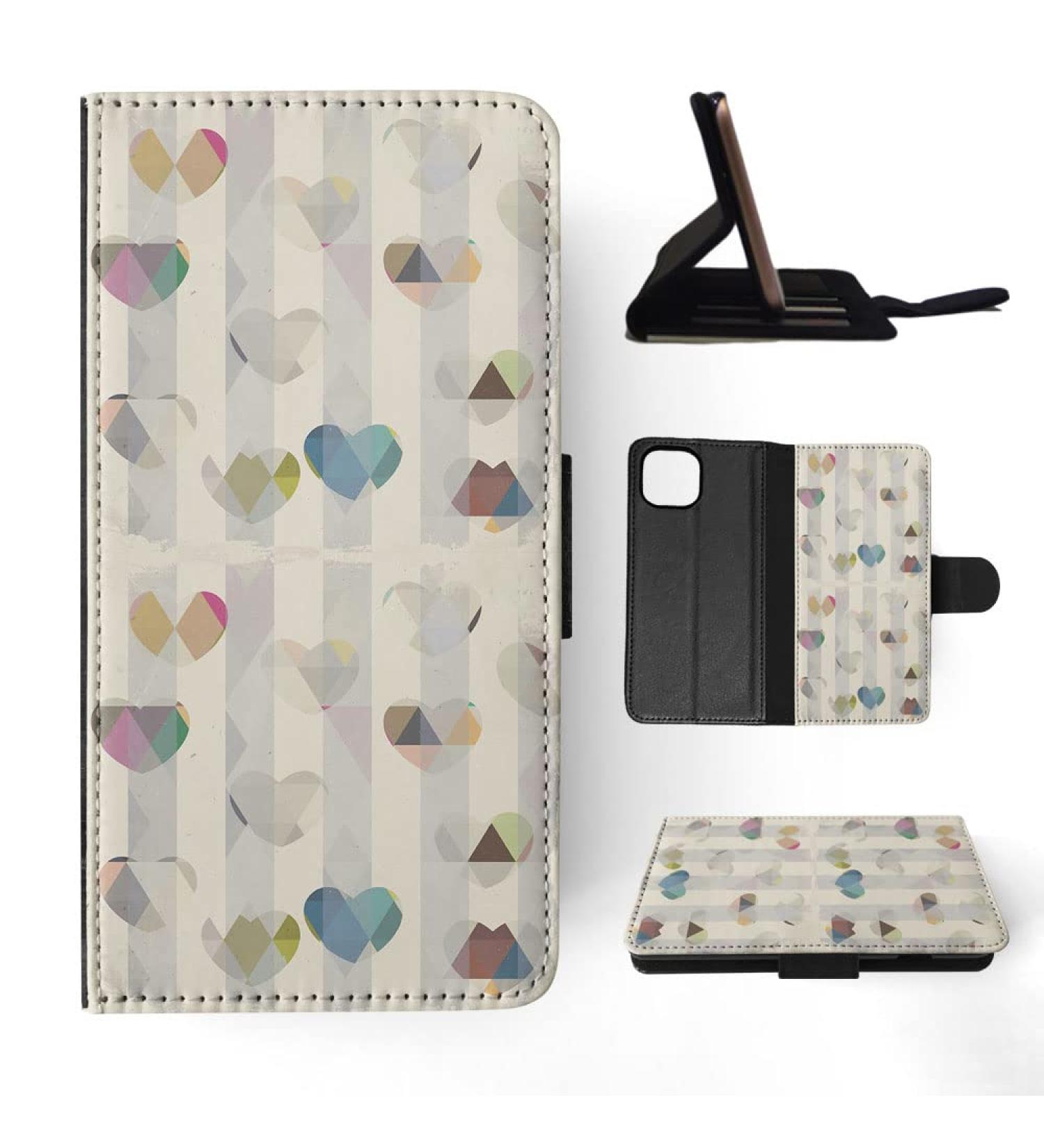 Buy Protective Case for Apple iPhone 14 Plus - Love Heart & Stripe Pattern | International Shipping Available - Buy Online on GoSupps.com