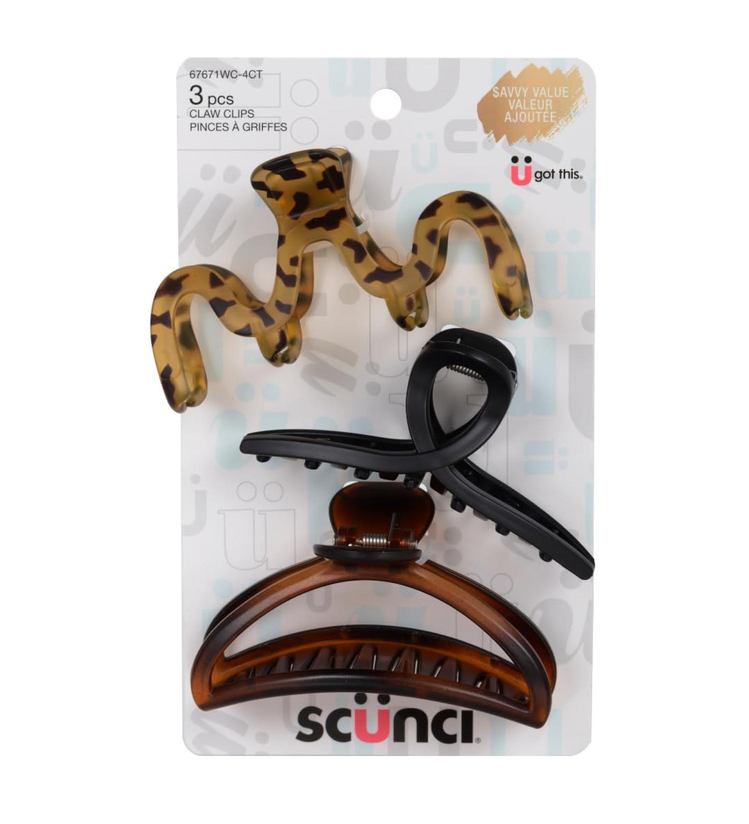 SCUNCI SAVVY VALUE 3PK MATTE THIN CLAWS - Buy Online on GoSupps.com