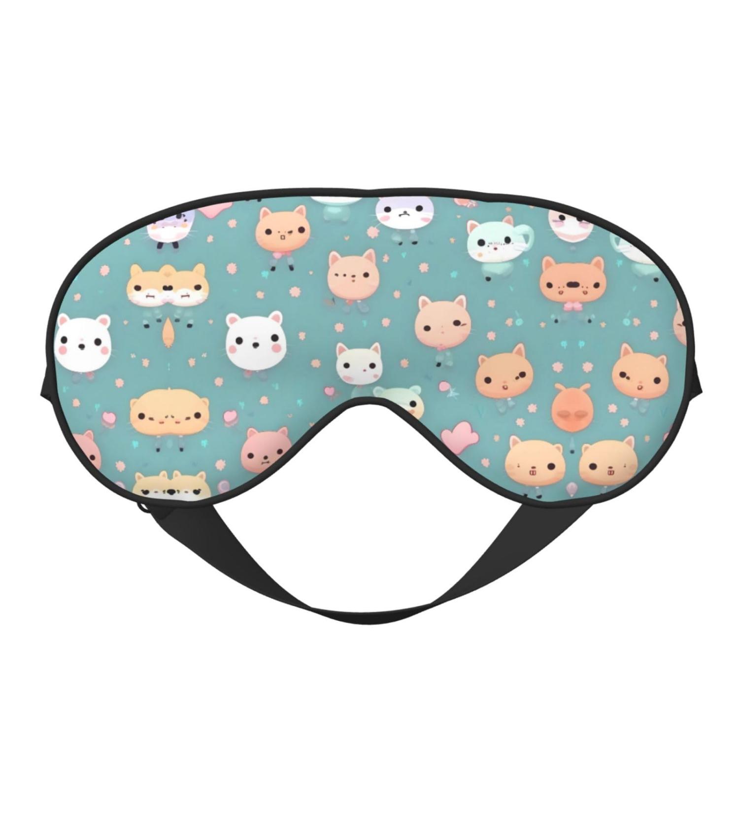Buy Cute Fox Eye Mask | Soft Elastic & Adjustable Sleeping Mask for Men & Women | International Shipping Available - Buy Online on GoSupps.com
