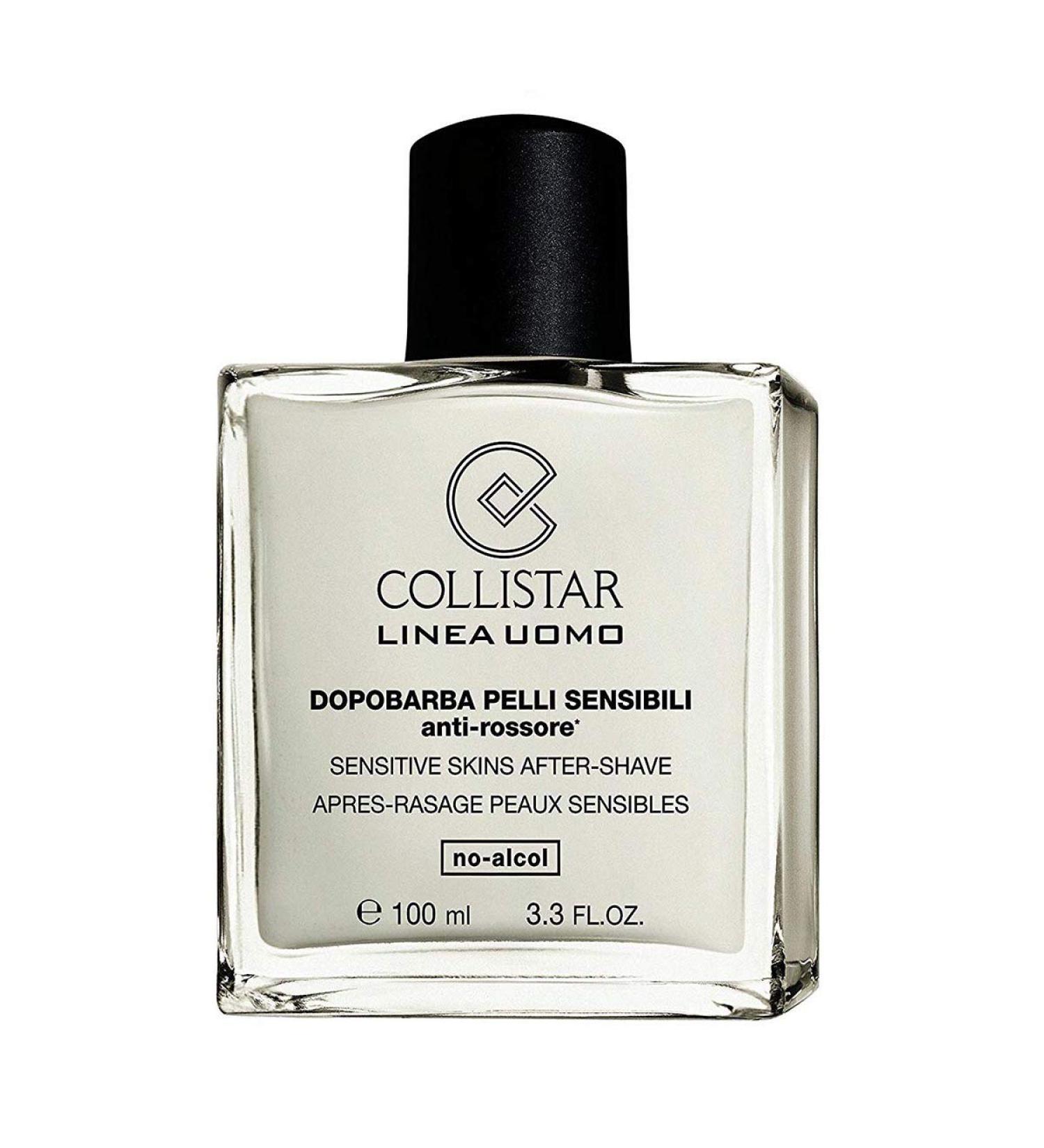 Collistar aftershave for sensitive skin from the men's series anti-reddening free of alcohol rich in vitamins moisturizes and regenerates the skin 100 ml.