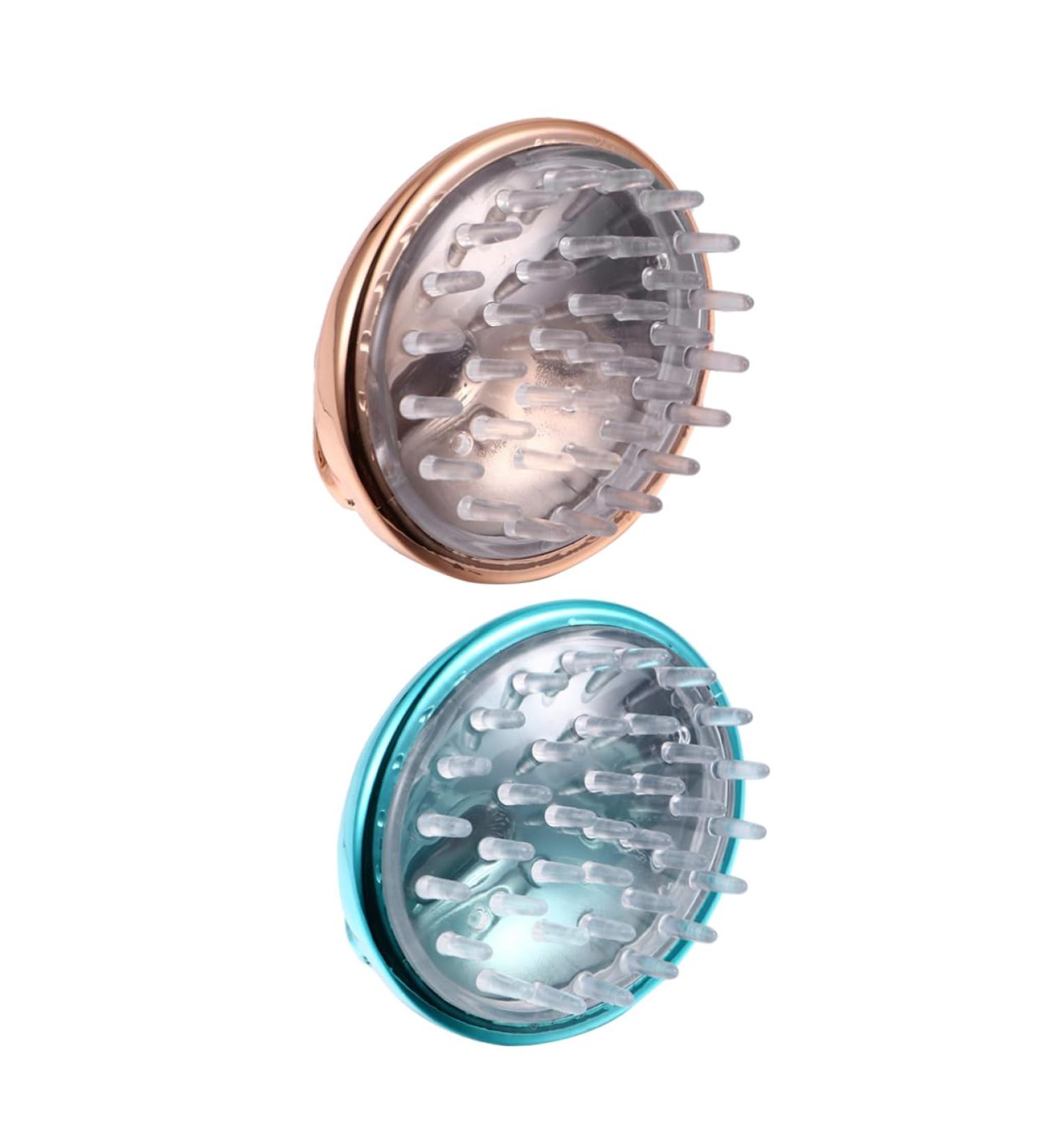 Foytoki 2-Piece Shampoo Massage Brush Set | Hair Scaling & Peeling Scalp Massager for Ultimate Bathroom Relaxation - Buy Online on GoSupps.com