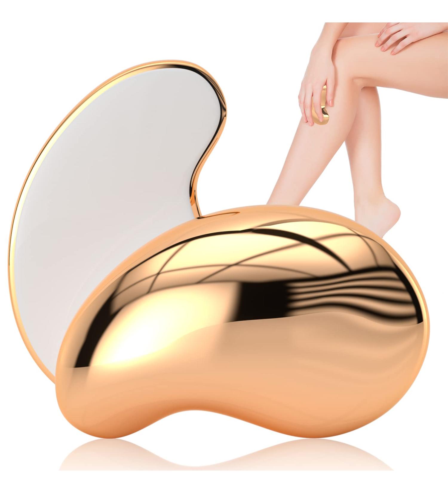 Crystal Hair Eraser - Painless Exfoliation Hair Remover for Arms, Legs, Back - Reusable & Washable - Portable Epilator - Fast & Easy - Gold - Buy Online on GoSupps.com