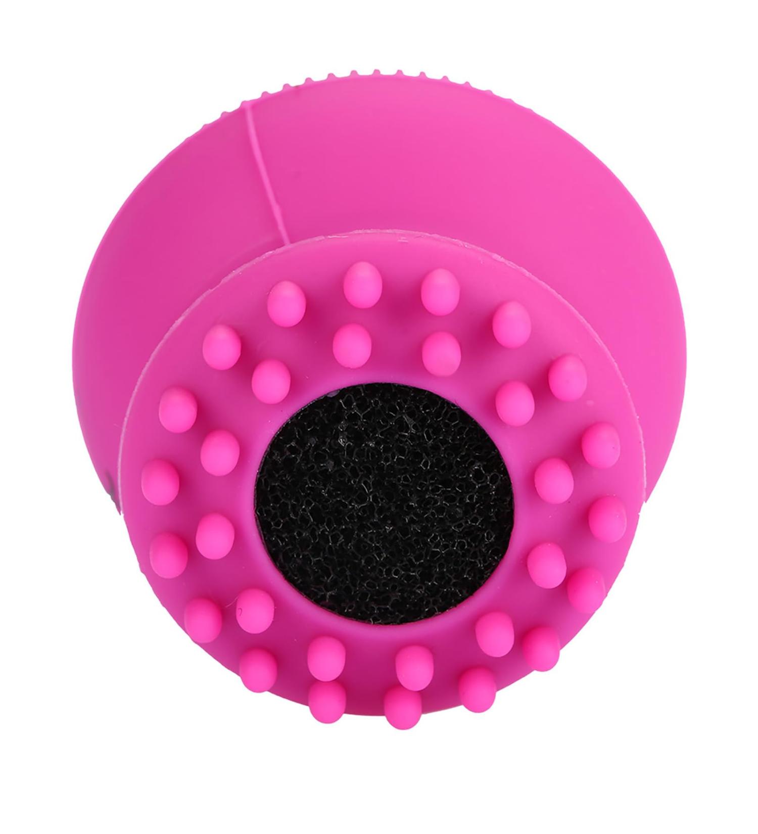 Facial Cleansing Brush Silicone Face Brush Handheld for Sensitive Delicate Dry Skin(Rose Red) - Buy Online on GoSupps.com