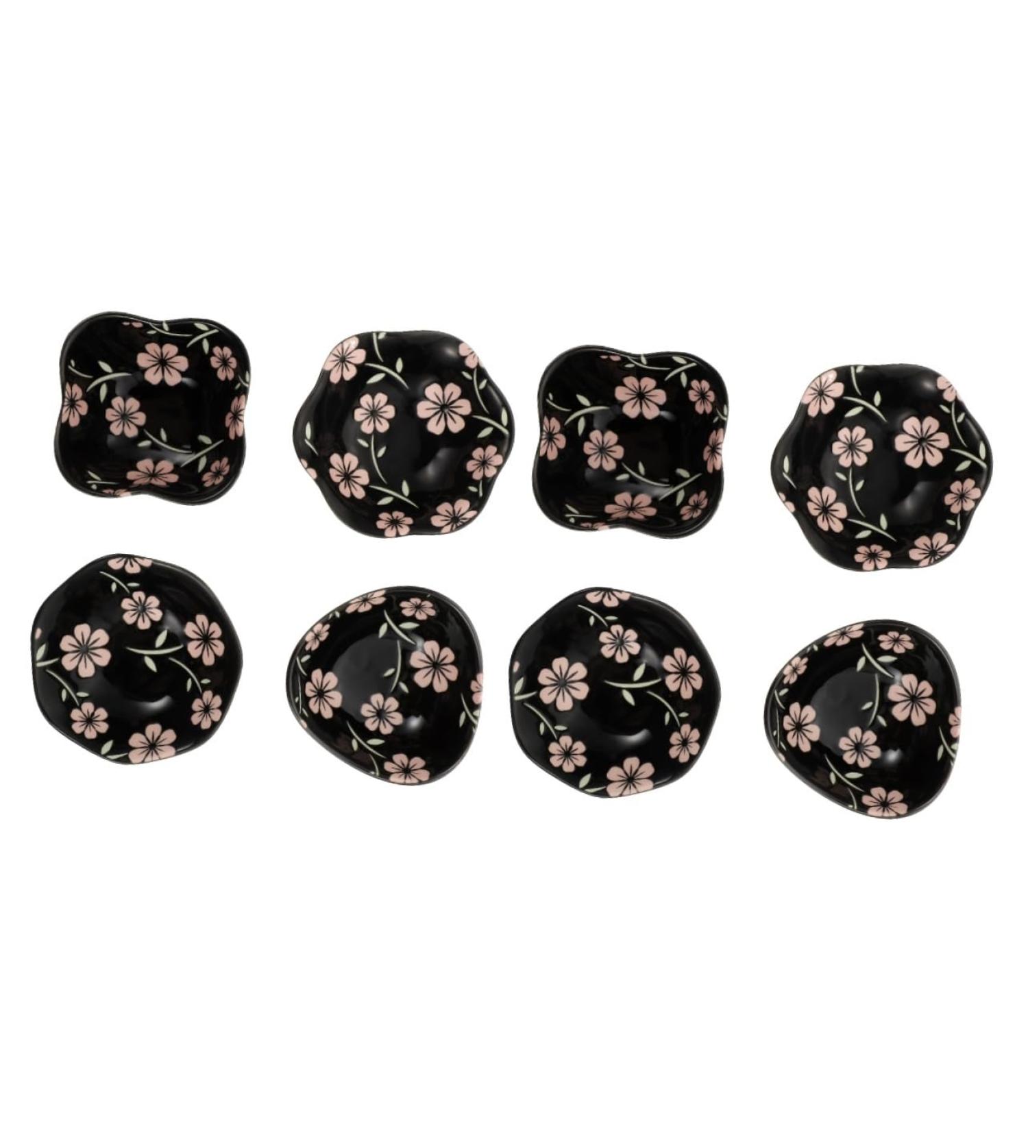 Ciieeo 8 Pcs Sauce Dish Pinch Bowls Seasonings Ceramic Dish Pinch Bowls for Spices Dishes for Cooking Seasoning Bowl Ice Cream Bowl Grill Seasoning Ceramics Small Saucer Three-Dimensional 9X9X4CMx2pcs Pinkx2pcs - Buy Online on GoSupps.com