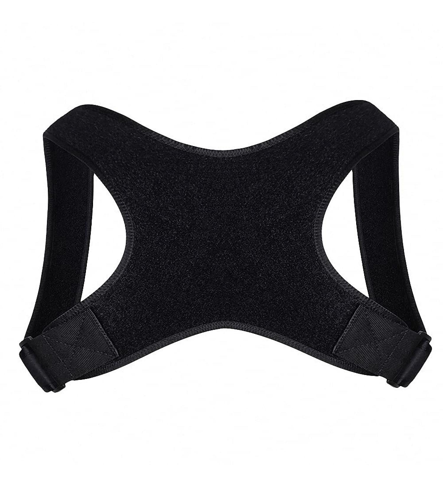 YMGSCC Posture Corrector Adjustable Back Support Belt Spine Back Shoulder Brace Support Belts Adult Invisible Hunchback Belts(A Black L) Large A Black - Buy Online on GoSupps.com