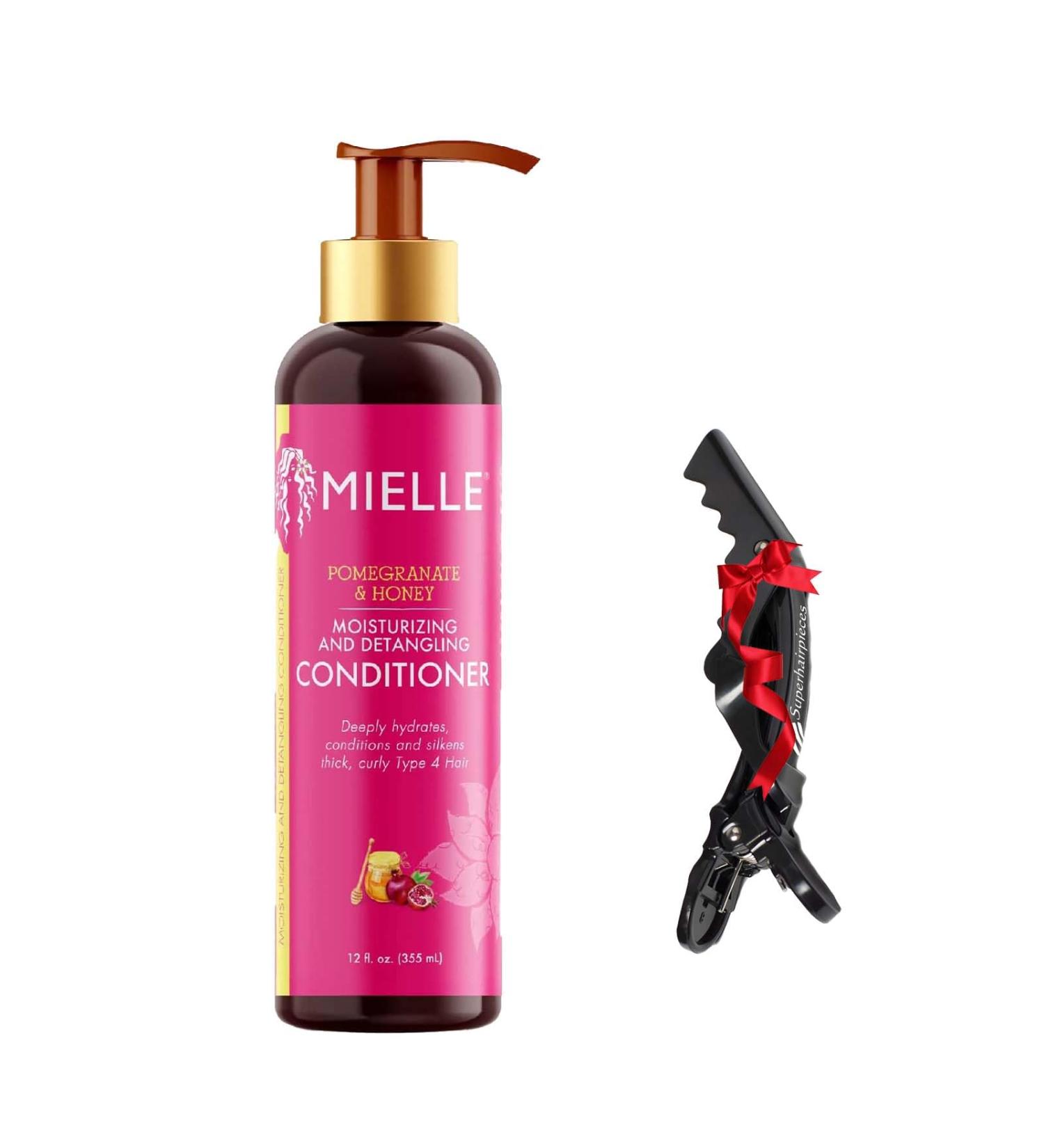 Pomegranate & Honey Conditioner 12oz with Superhairpieces black clip P&H_Conditioner