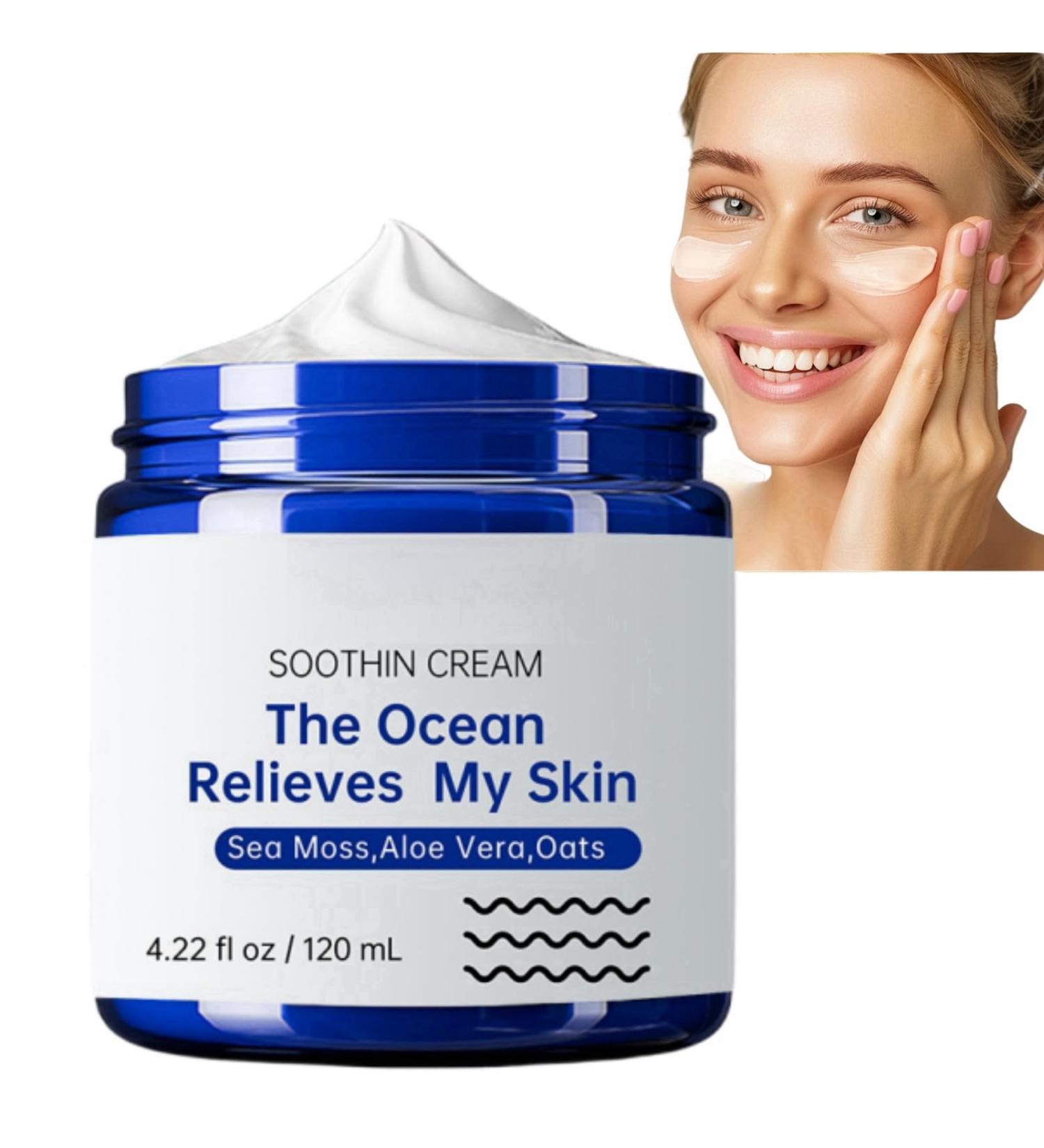 Natural Soothing Cream Skin Repairing Cream for Face Body Natural Face Cream Body Lotion Hydrating Soothing Cream Nourishing Face Moisturiser for Women and Men Anti Wrinkle Moisturiser Face 120ml - Buy Online on GoSupps.com