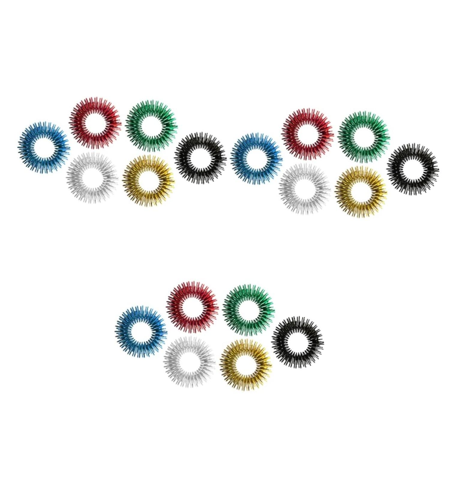 Ultechnovo 18 STK Children's Toys - Acupressure Finger Rings for Stress Relief | Mini Hand-Folding Massage Toys - Buy Online on GoSupps.com