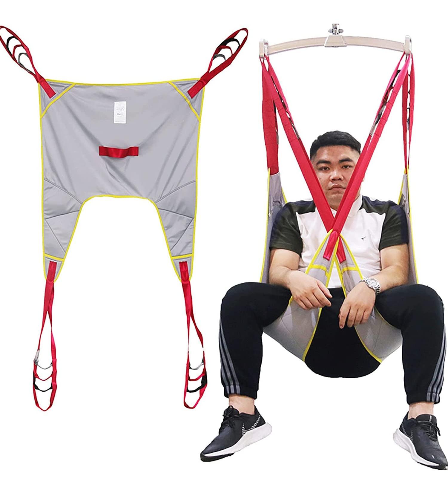 Divided Leg Sling Patient Lift Sling with Commode Opening Transfer Sling Shower Sling Toilet Sling for Medical Disabled Full Body Sling load-230kg/507 Lbs L - Buy Online on GoSupps.com