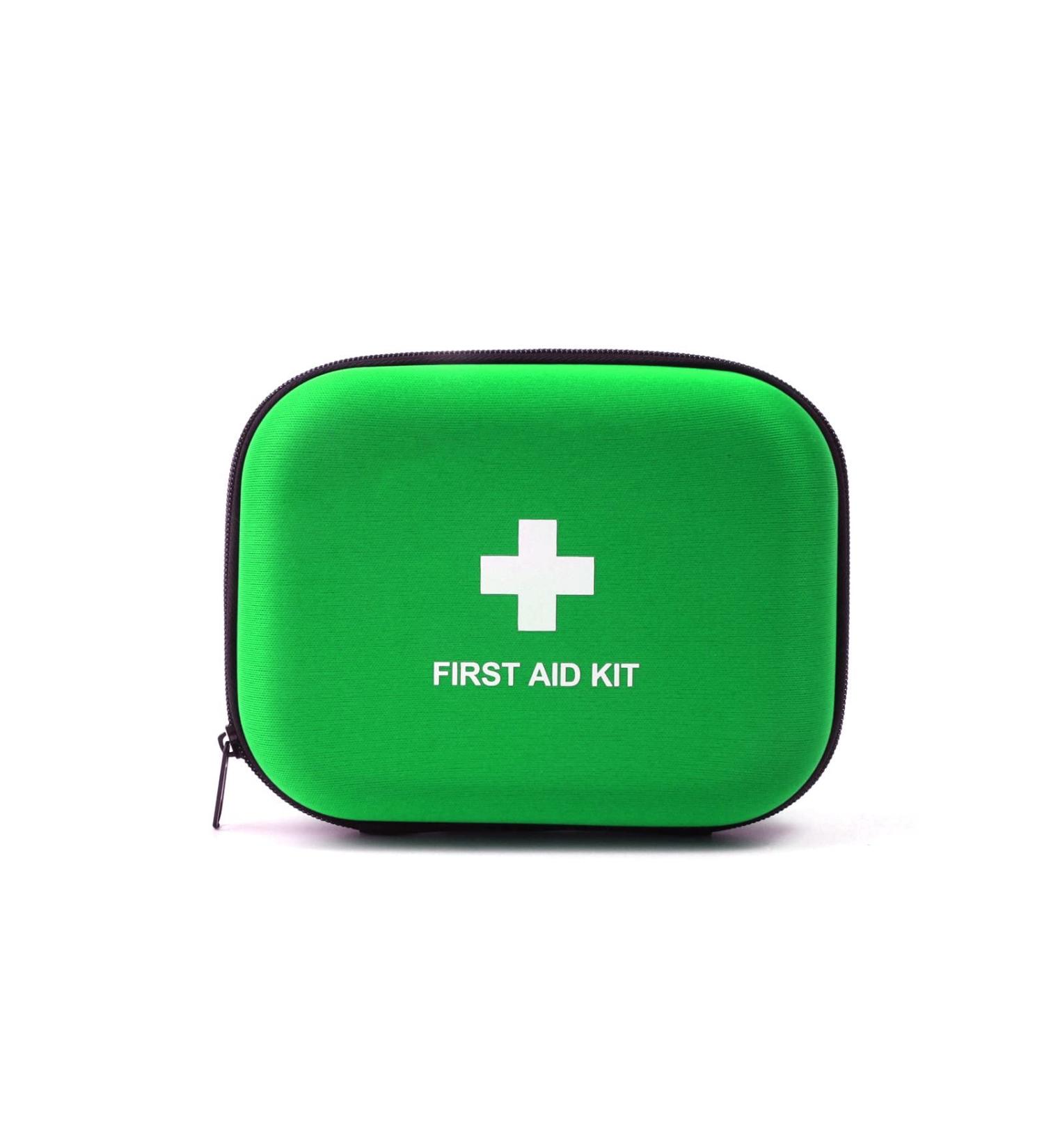 Jipemtra First Aid Hard Shell Case - Empty EVA Hard Red Medical Bag for Home, Camping & Outdoors - Green - Buy Online on GoSupps.com