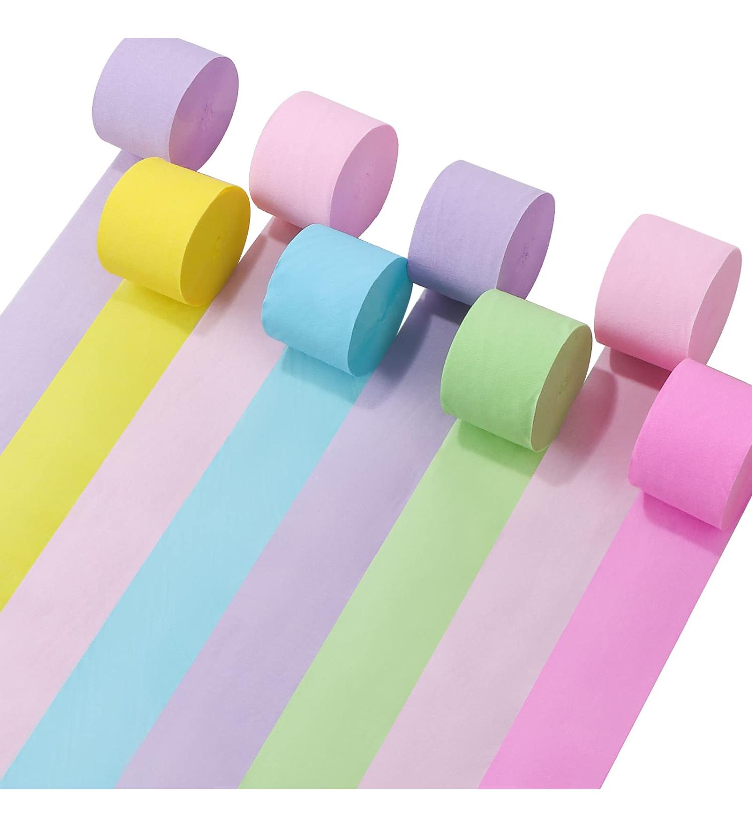 8 Rolls Crepe Paper Streamers for Wedding Streamers Birthday Decorations Baby Shower Graduation DIY Supplies(Light) - Buy Online on GoSupps.com