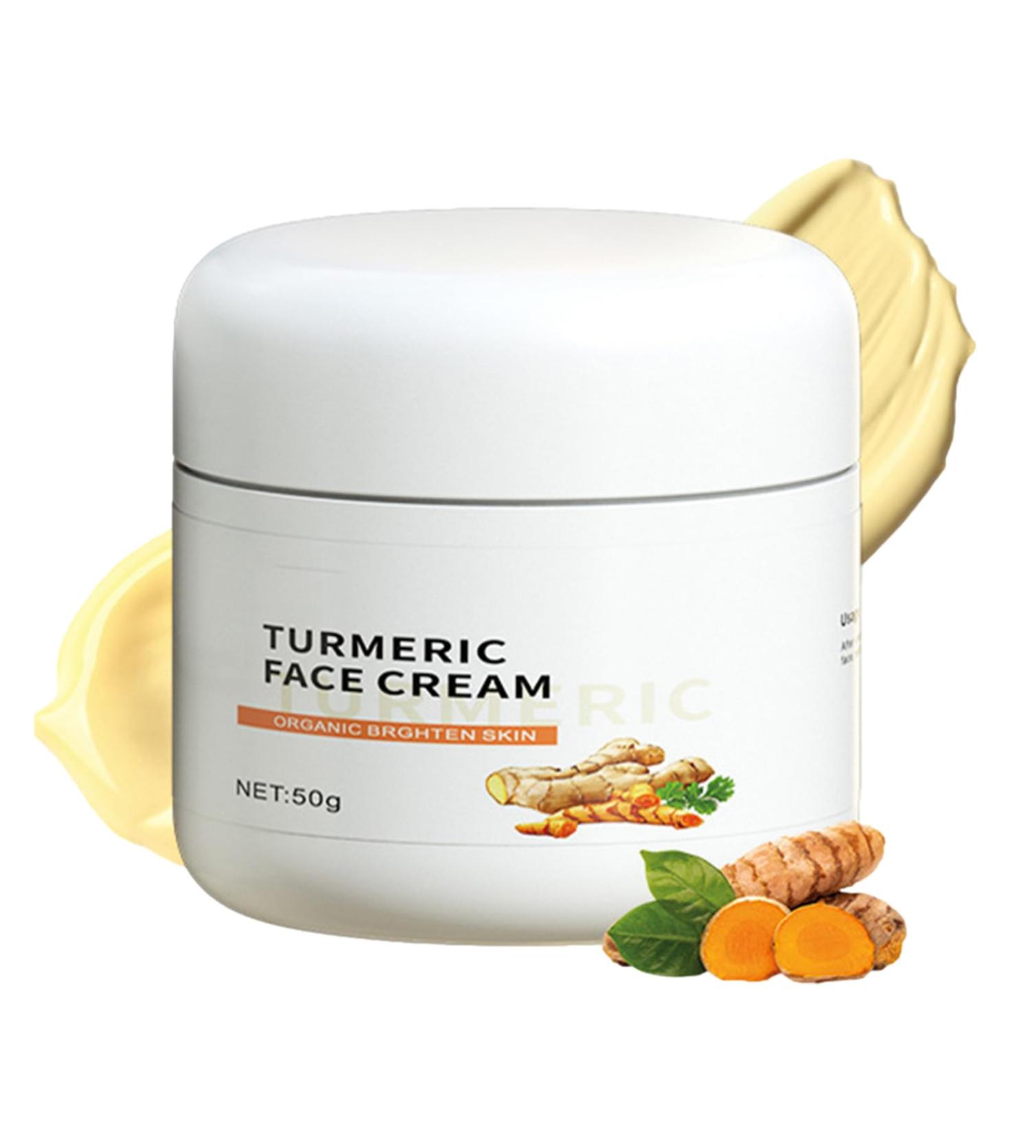 Moisturizing Face Lotion50g Moisturizing Daily Skin Firming Cream for Face Multifunctional Turmeric Dark Spots Corrector Cream Nongreasy Skin Face Cream for Aokley - Buy Online on GoSupps.com