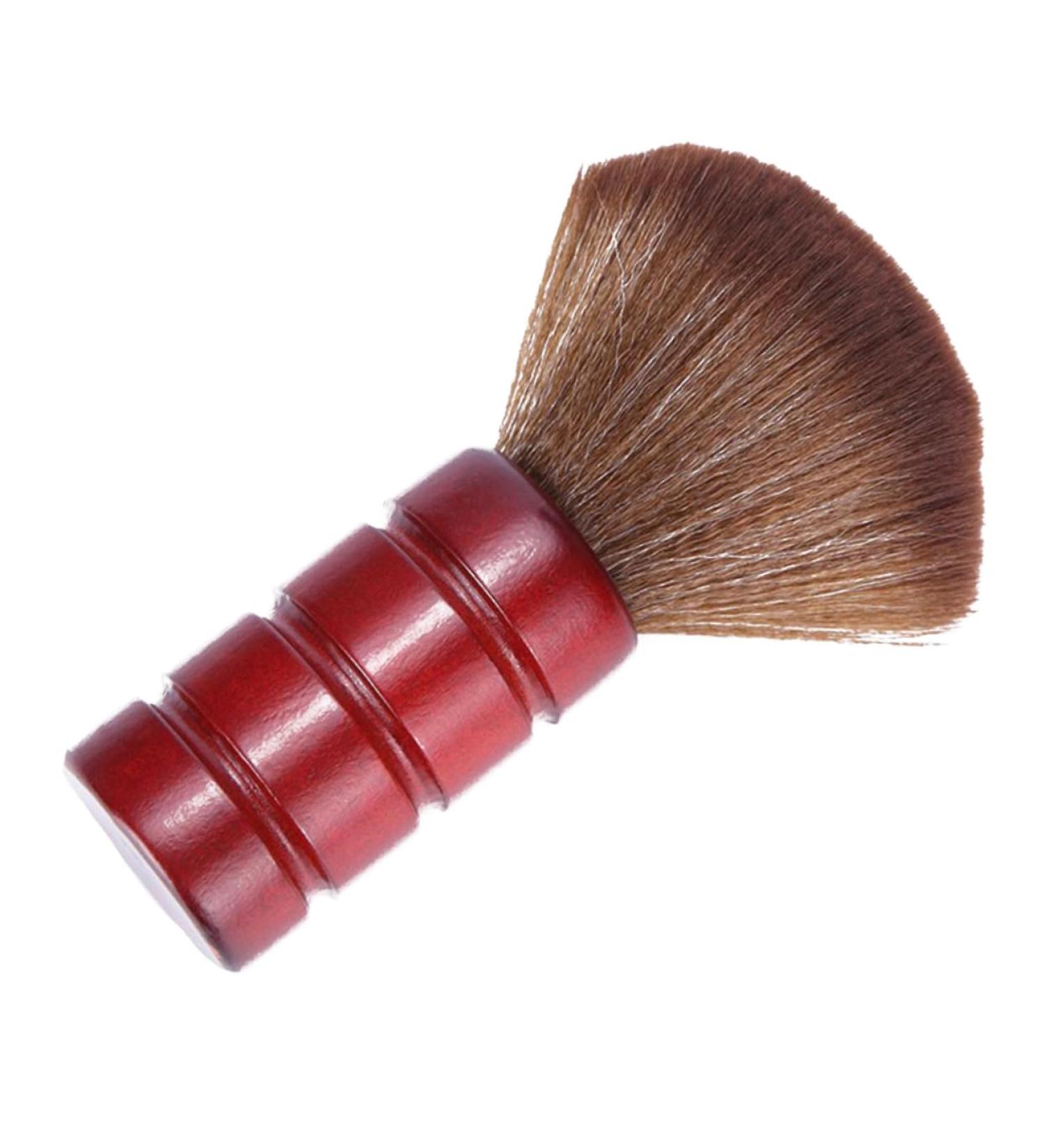 DOITOOL Neck Dust Brush Face Cleaner Brush Hair Sweep Hairbrush Barber Neck Brush Barber Face Brush Barber Tool Duster Fiber Hair Brush Red Broken Hair Wooden Handle Brush Bamboo - Buy Online on GoSupps.com