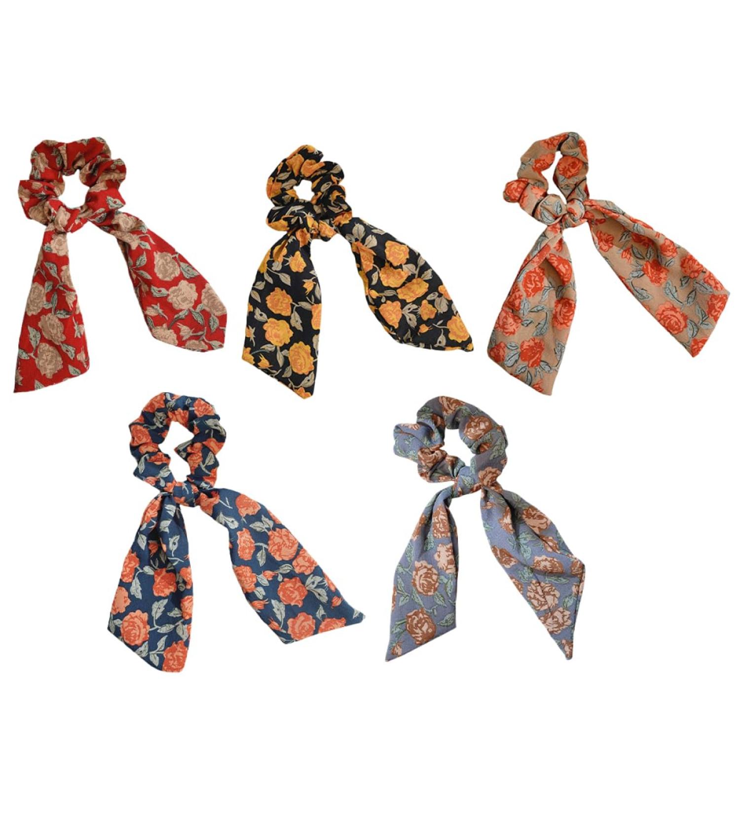 LALAFINA Satin Hair Scrunchie Rope Accessories Ties Scarf Scarf Set Scrunchies Hair Rings - Buy Online on GoSupps.com