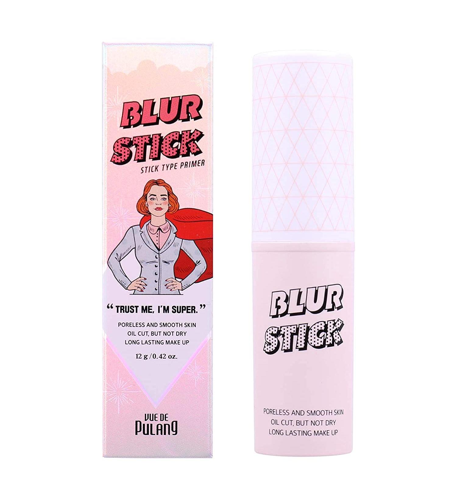 Korean Makeup Blur Stick Face Primer for Pores & Energized Eye Makeup - Calamine Base for Oily & Acne Prone Skin - Buy Online on GoSupps.com