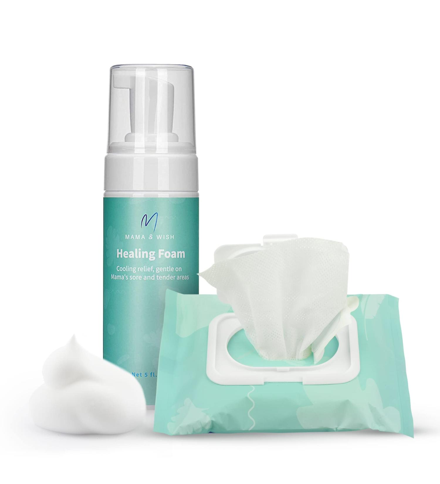 Mama & Wish Witch Hazel Foam and Pad Liners Bundle - Postpartum Care Essentials - Buy Online on GoSupps.com