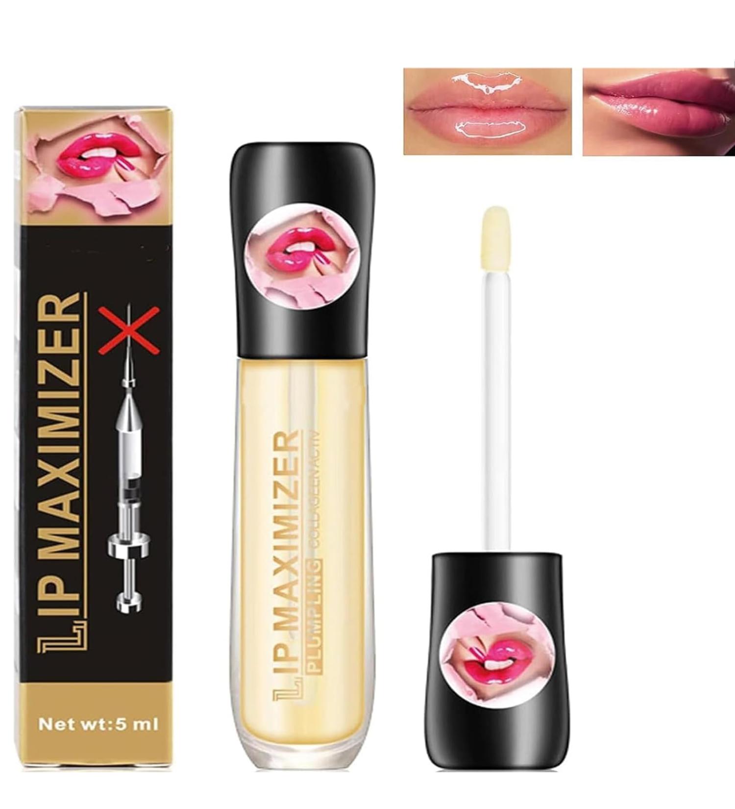 THNKSTAPS Natural Lip Plumper | Lip Booster for Fuller Hydrated Lips | Clear Lip Gloss & Lip Balm | 5 ml - Buy Online on GoSupps.com