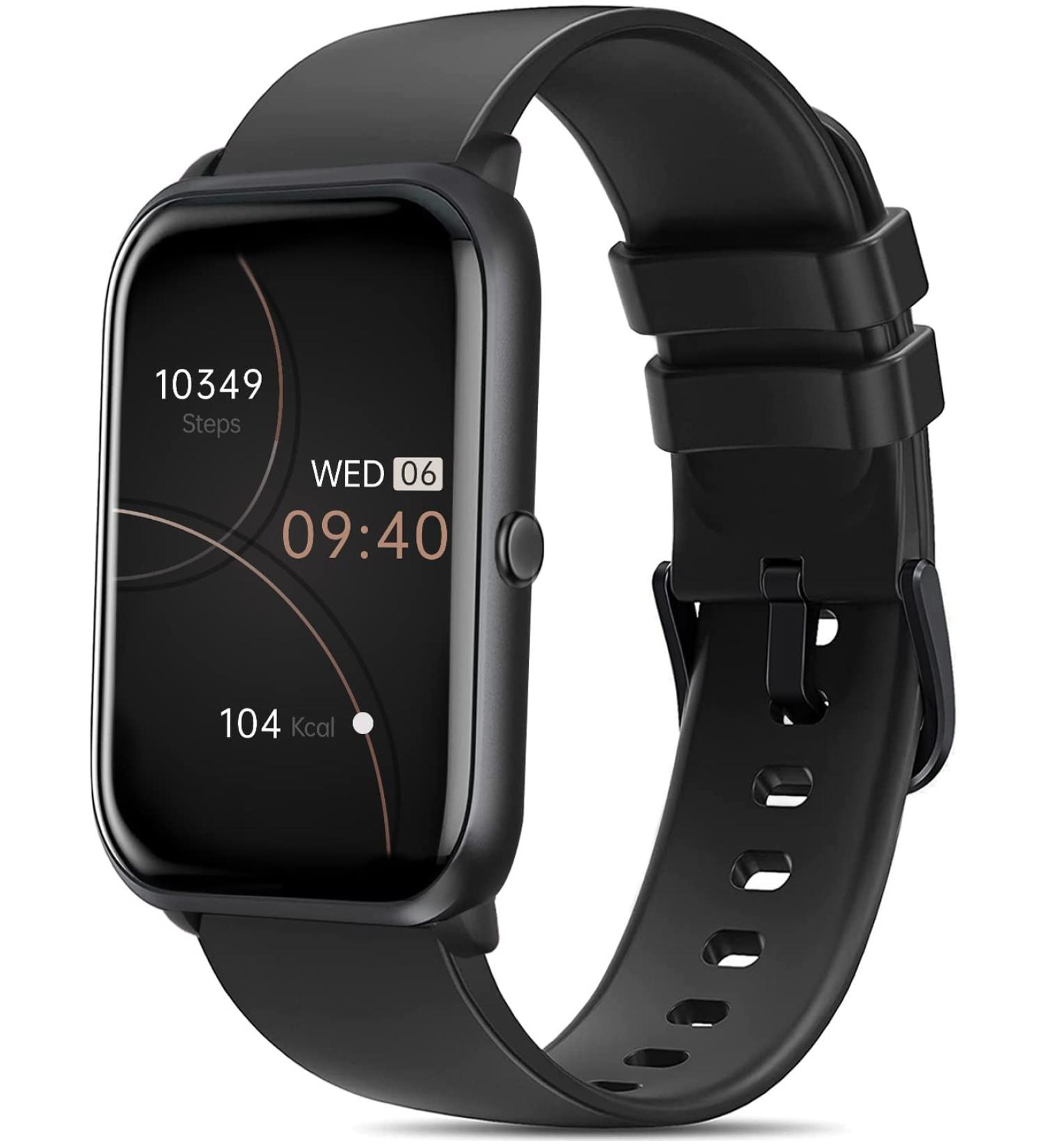 FITVII Fitness Tracker, Heart Rate Blood Pressure Monitor Activity Tracker, 1.57'' Touch Screen Calorie Step Counter IP68 Waterproof Watch with Weather Sleep Monitor Music Control for Women Men Kids Black - Buy Online on GoSupps.com