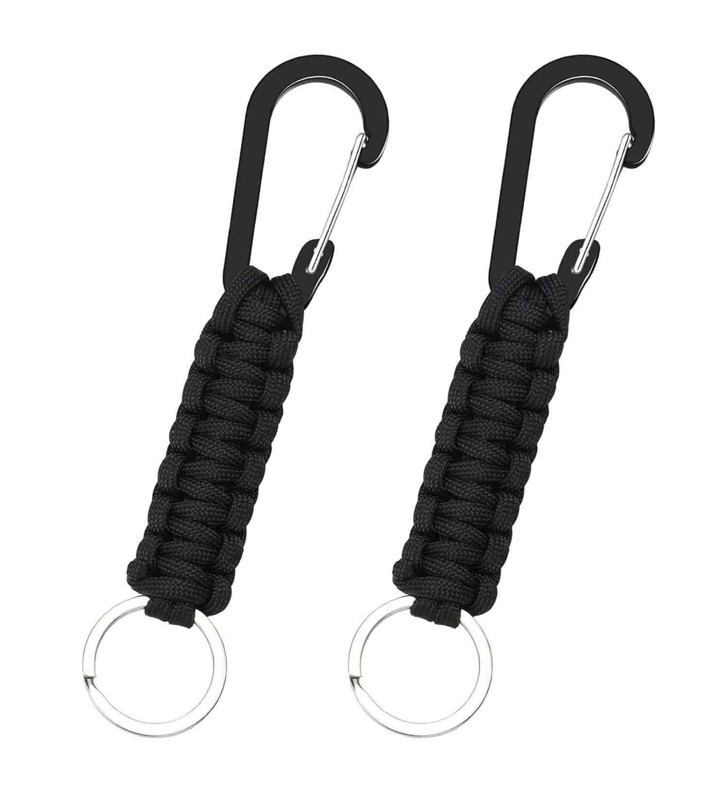 RTBRCG Paracord Keychain Set - Durable Lanyard with D Ring Karabiner for Work Fire Fitness Camping & Travel - Perfect Everyday Accessory - Buy Online on GoSupps.com