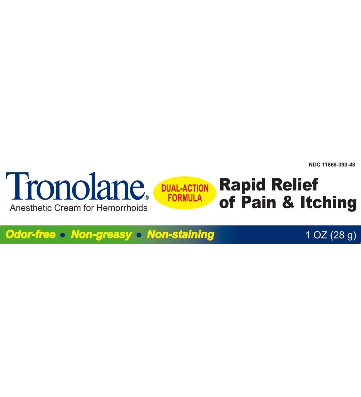 TRONOLANE Hem Cream 1 oz - Special Pack of 6 - Fast Relief for Hemorrhoids - Buy Online on GoSupps.com