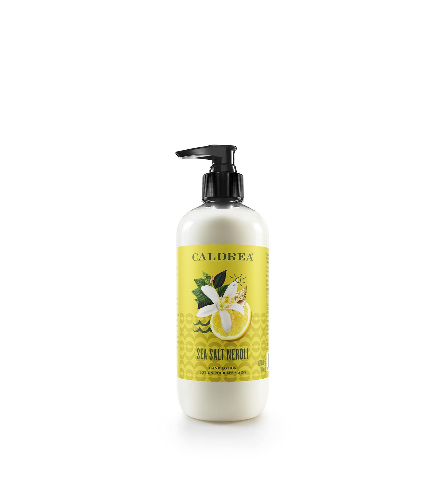 Caldrea Hand Lotion with Shea Butter, Aloe Vera & Glycerin | Sea Salt Neroli Scent 10.8 oz - Buy Online on GoSupps.com