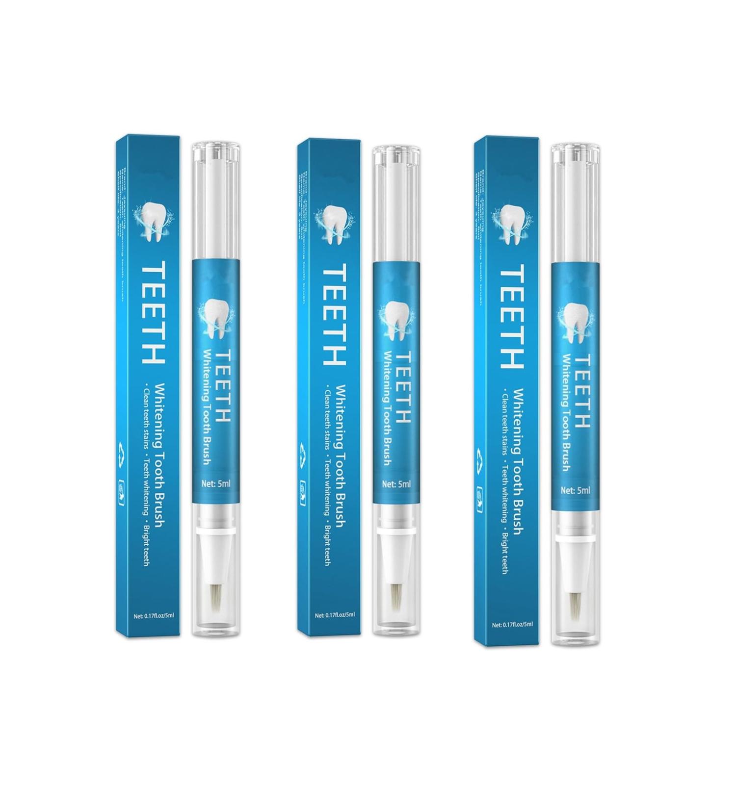 Rotary Tooth Whitening Pen Teeth Whitening Gel Effective Whitening Tartar Stain Remover for Teeth Natural Mint Flavor Brighten Your Smile with Tooth Whitening Gel Pens (3PC) - Buy Online on GoSupps.com