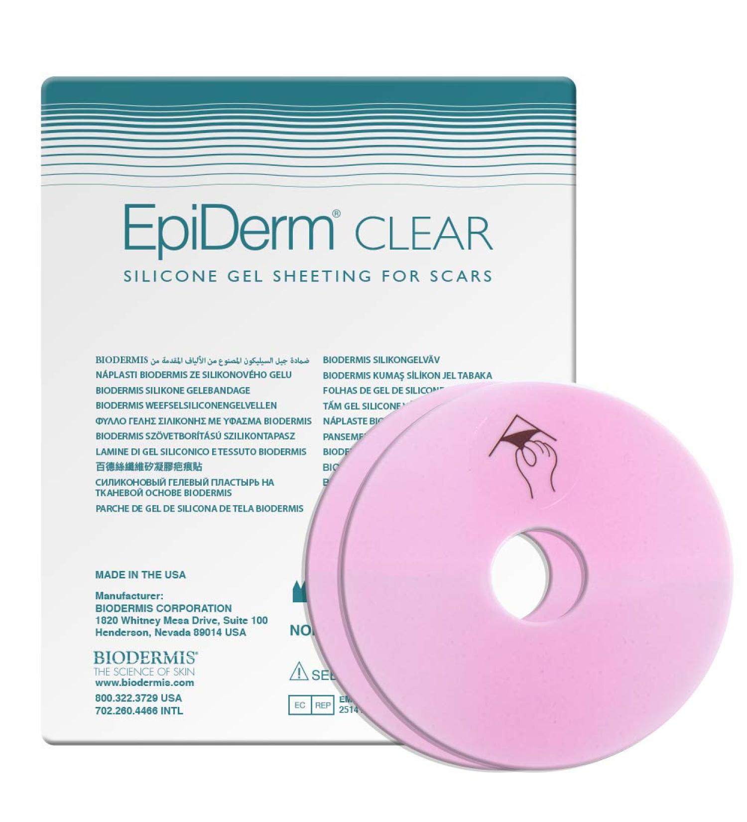Epi-Derm Areola Circles - 3.0 x .75 in - (1 Pair) Clear Silicone Scar Sheets - Buy Online on GoSupps.com