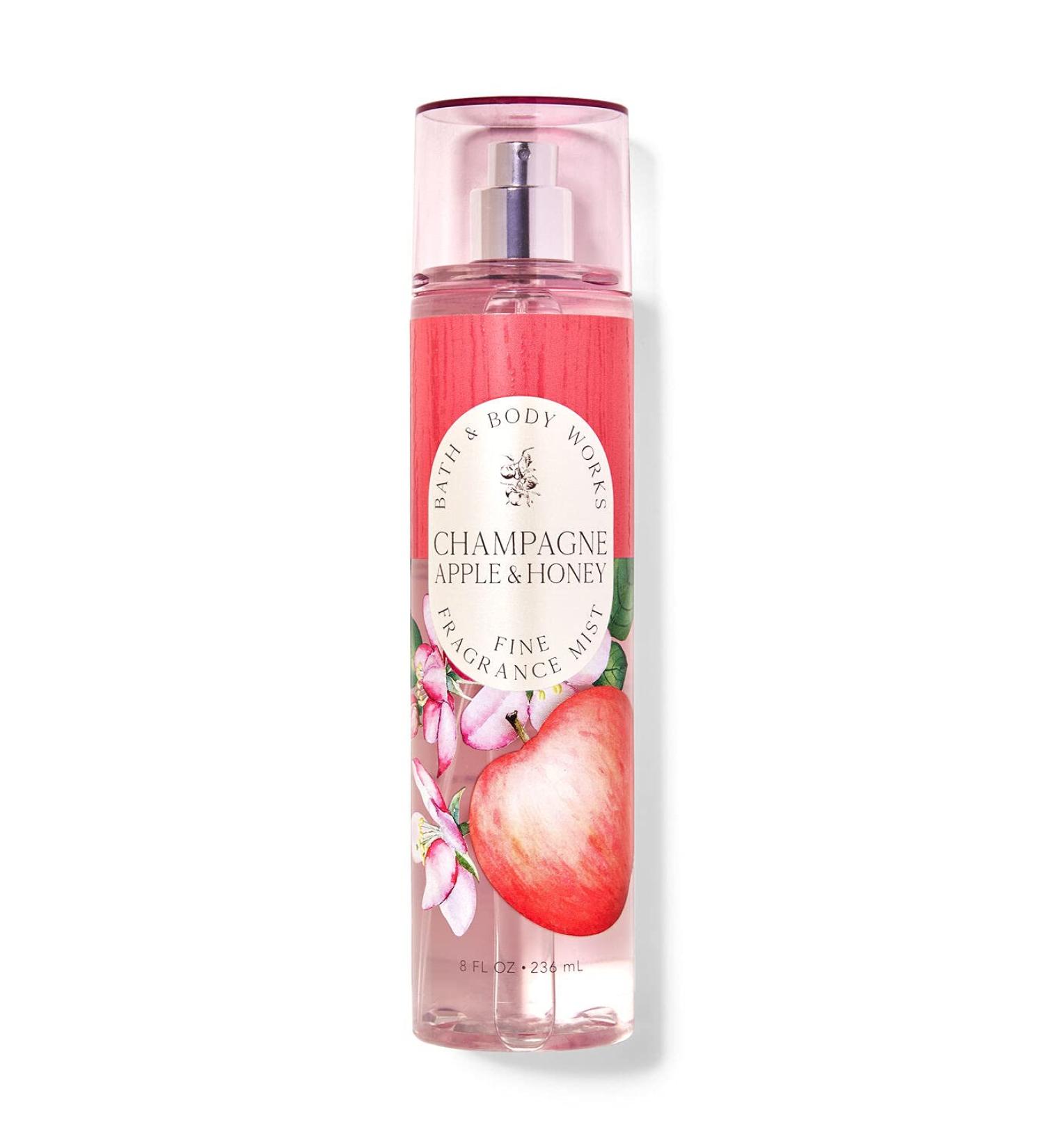 Bath & Body Works Champagne Apple & Honey Signature Collection Fragrance Mist 8 Fl Oz (Champagne Apple & Honey) Champagne Apple Honey