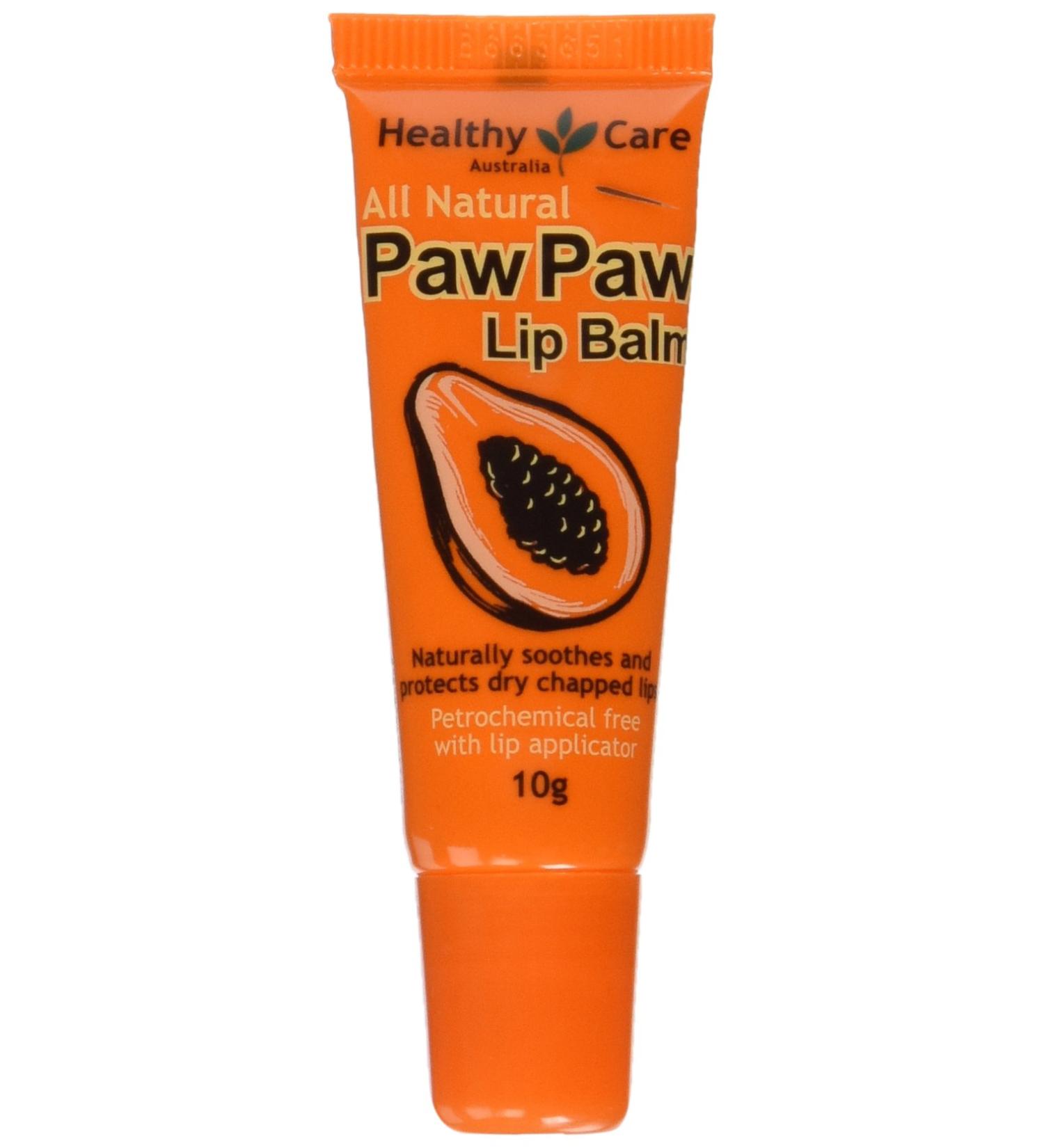 Healthy Care Paw Paw Lip Balm 10g - Nourishing & Moisturizing Balm for Soft Lips - Buy Internationally - Buy Online on GoSupps.com