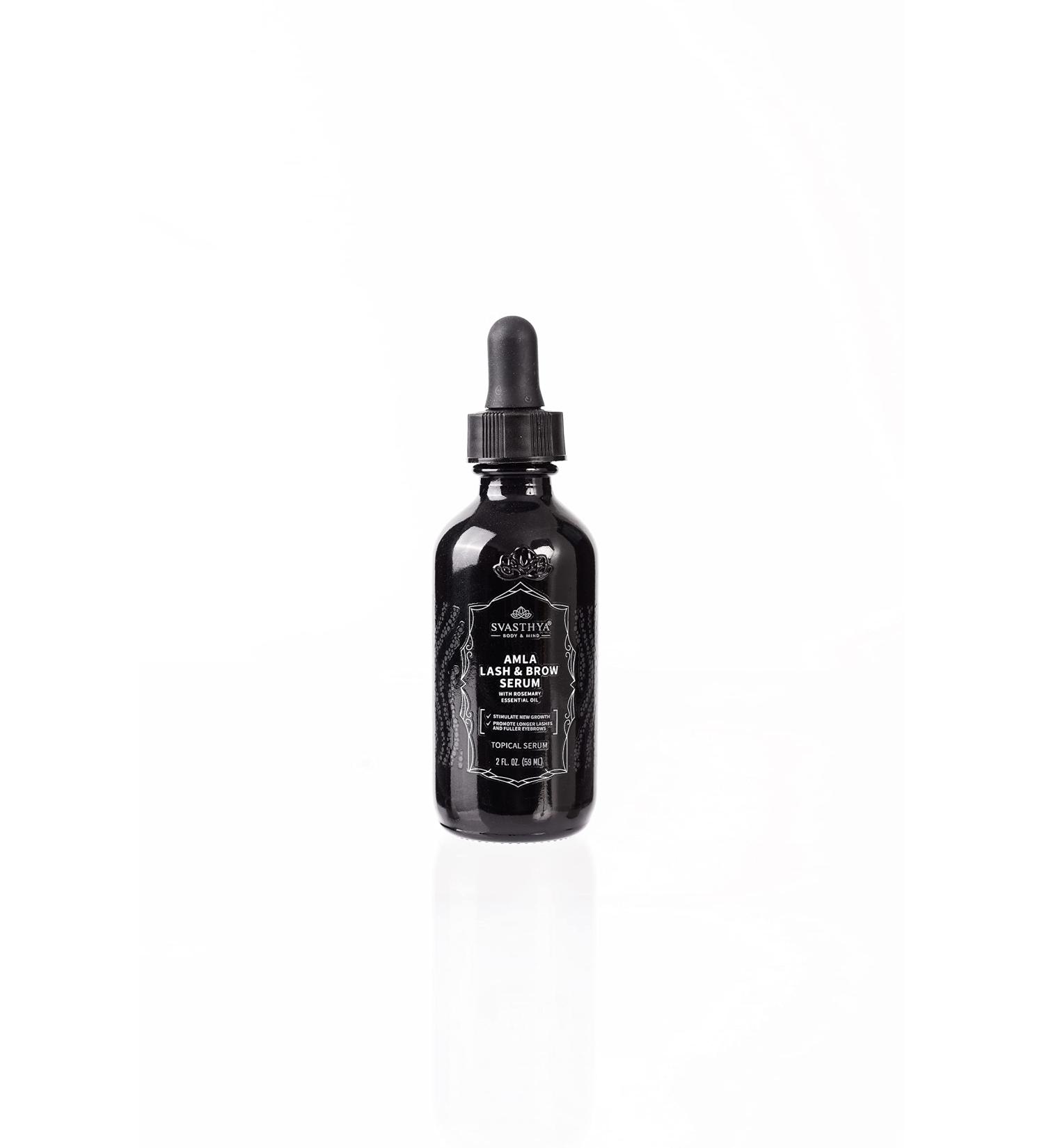 Svasthya Organic Amla Castor Oil - Cold Pressed Eyelash & Eyebrow Growth Serum | Hair Oil for Thicker Healthier Hair - Buy Online on GoSupps.com
