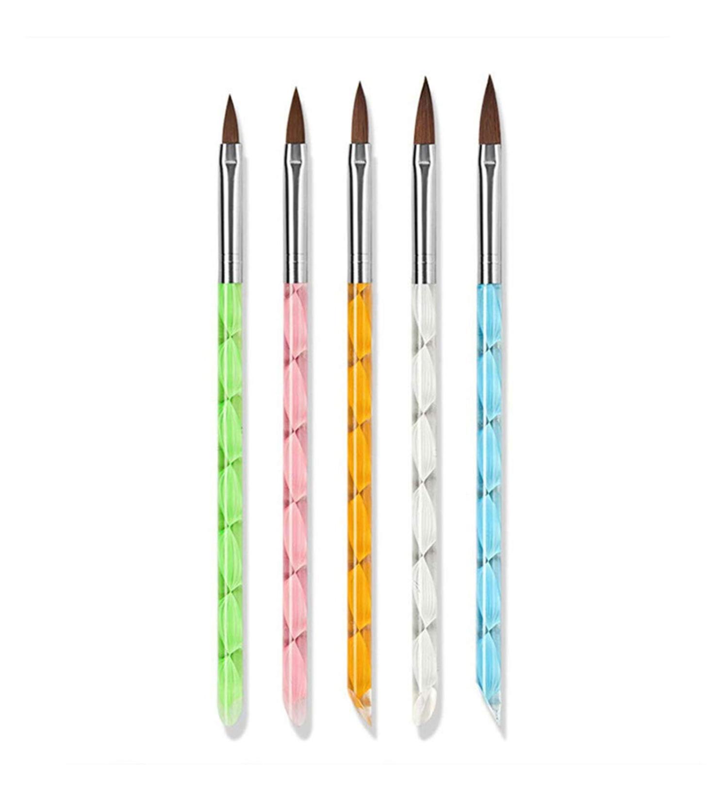 5pcs Nail Art Brush Set - Fashion Nail Painting Pens for Home Manicure - International Shipping Available - Buy Online on GoSupps.com