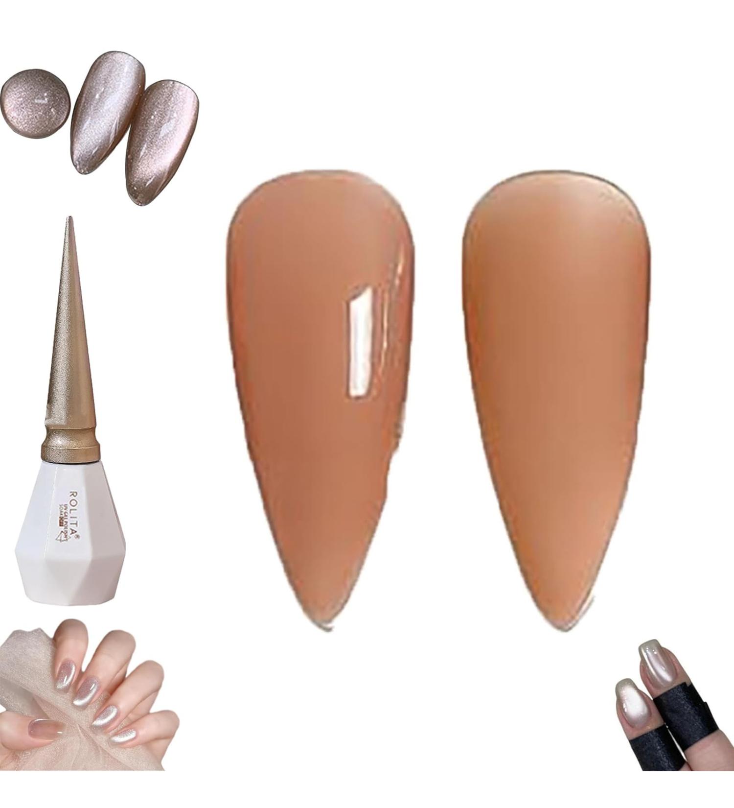 Rolita Gel Polish 2024 New 16 Colors Nude Gel Polish Rolita Nail Polish Glitter Crystal Gel Nail Polish Jelly-Colored Nail Polish Cat Eye Gel Nail Polish Quick Dry Nail Polish (0.06 Fl Oz Y-08) 0.06 Fl Oz Y-08 - Buy Online on GoSupps.com