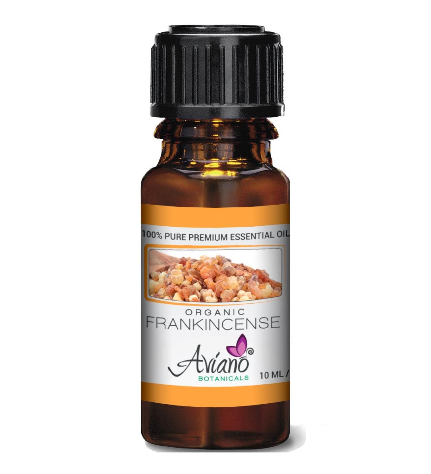 Organic Frankincense Essential Oil Ultra Premium 100% Pure Grade Sweet Boswellia Sacra - Very High Potency Undiluted by Av an Botanicals - 10ml