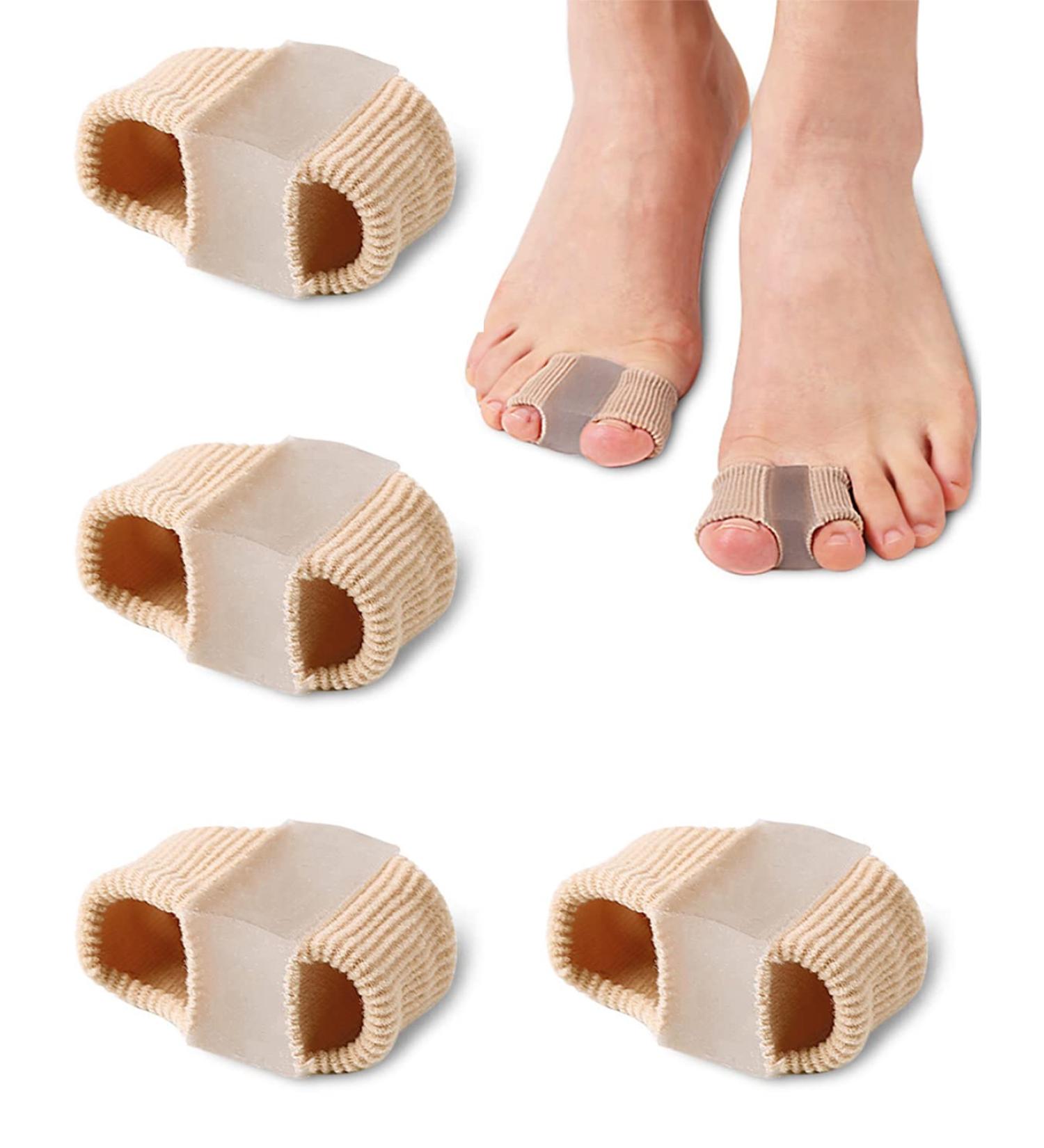 Golbylicc Bunion Toe Separators for Overlapping Toes Gel Toe Spacers Bunion Corrector (4PC) - Buy Online on GoSupps.com