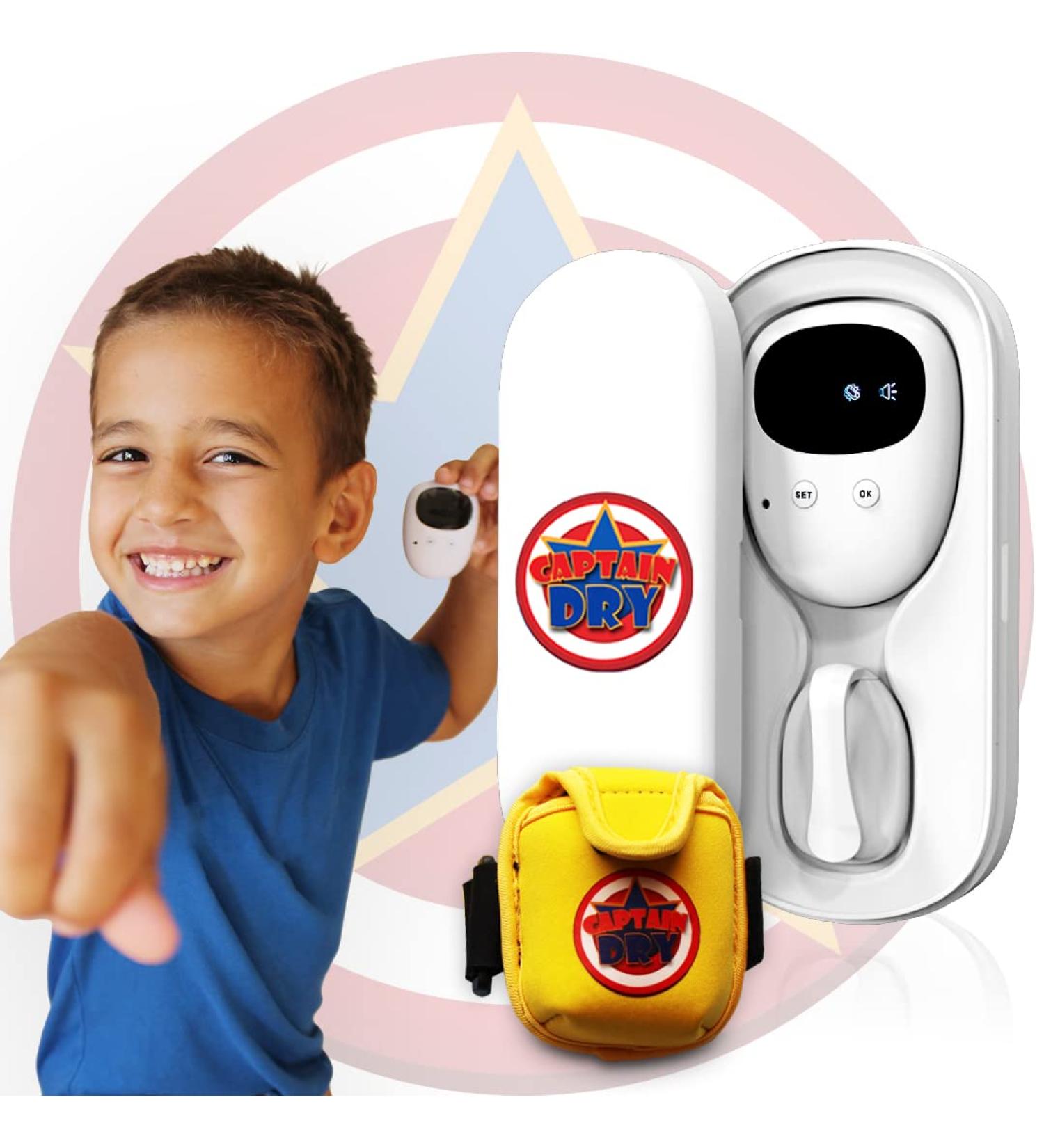Captain Dry Wireless Bedwetting Alarm for Kids - Loud Sound, Armband Included - Clinically Proven System for Deep Sleepers Boys and Girls - Buy Online on GoSupps.com