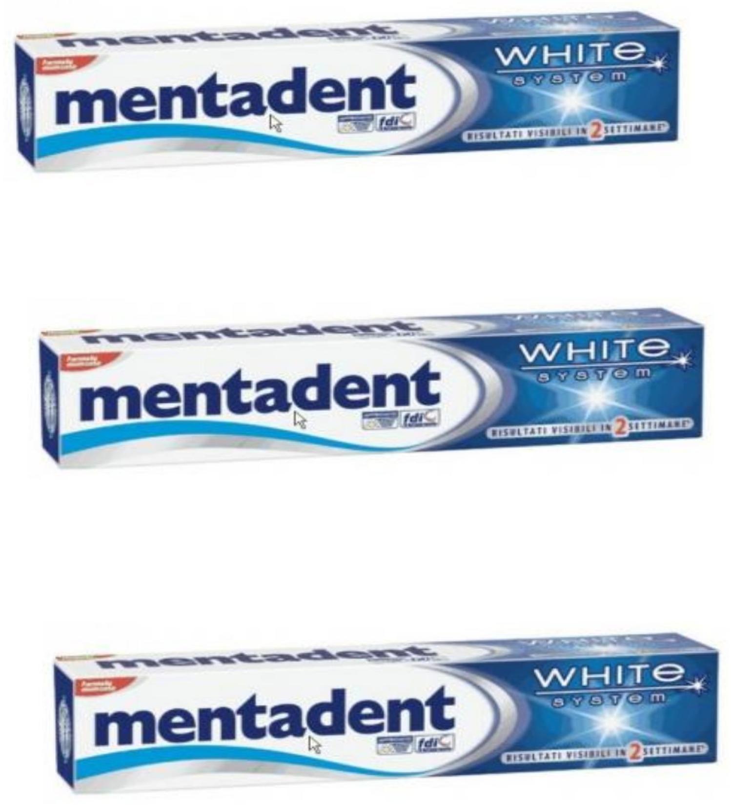 Buy Mentadent White System Toothpaste 3 Pack (2.53 oz each) - Brighten Your Smile | International Shipping Available - Buy Online on GoSupps.com