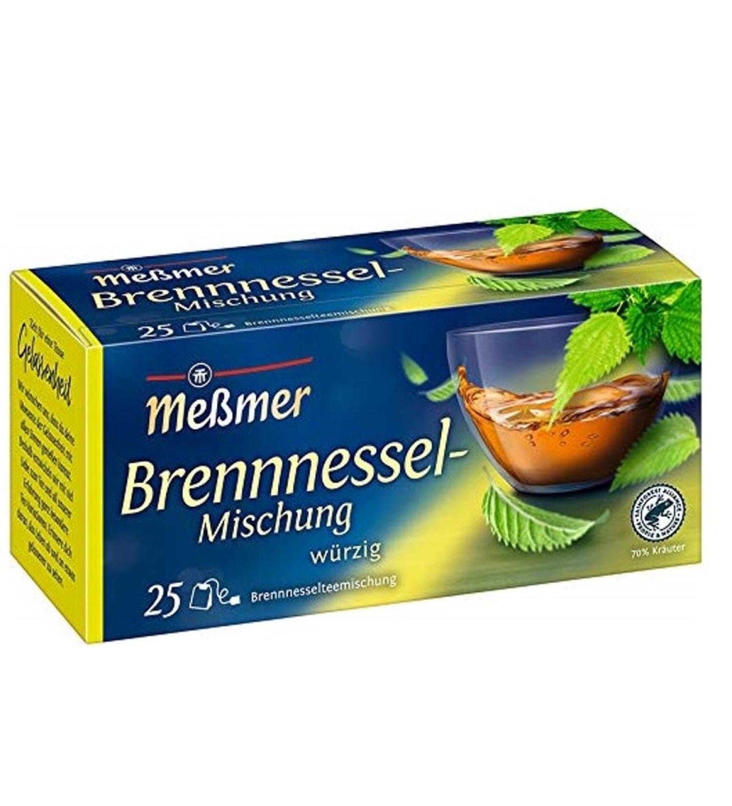 Me mer Nettle Blend Tea - 25 Vegan Gluten-free Lactose-free Teabags for International Shipping - Buy Online on GoSupps.com