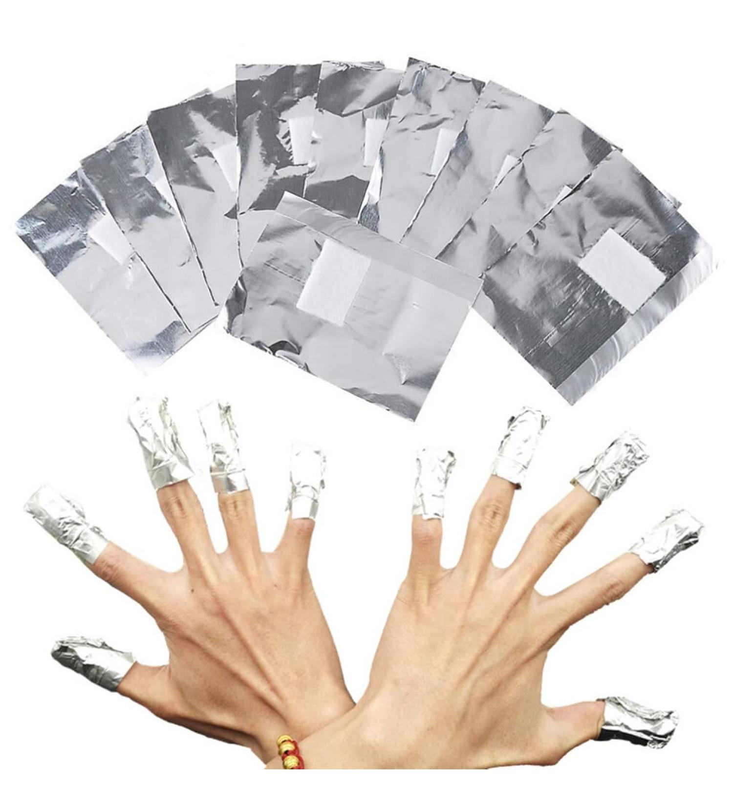  MERRYHAPY MERRYHAPY Pack of 200 Gel Nail Polish Removers Aluminum Foil Sheets Cuticle Removers for Women - Buy Online on GoSupps.com