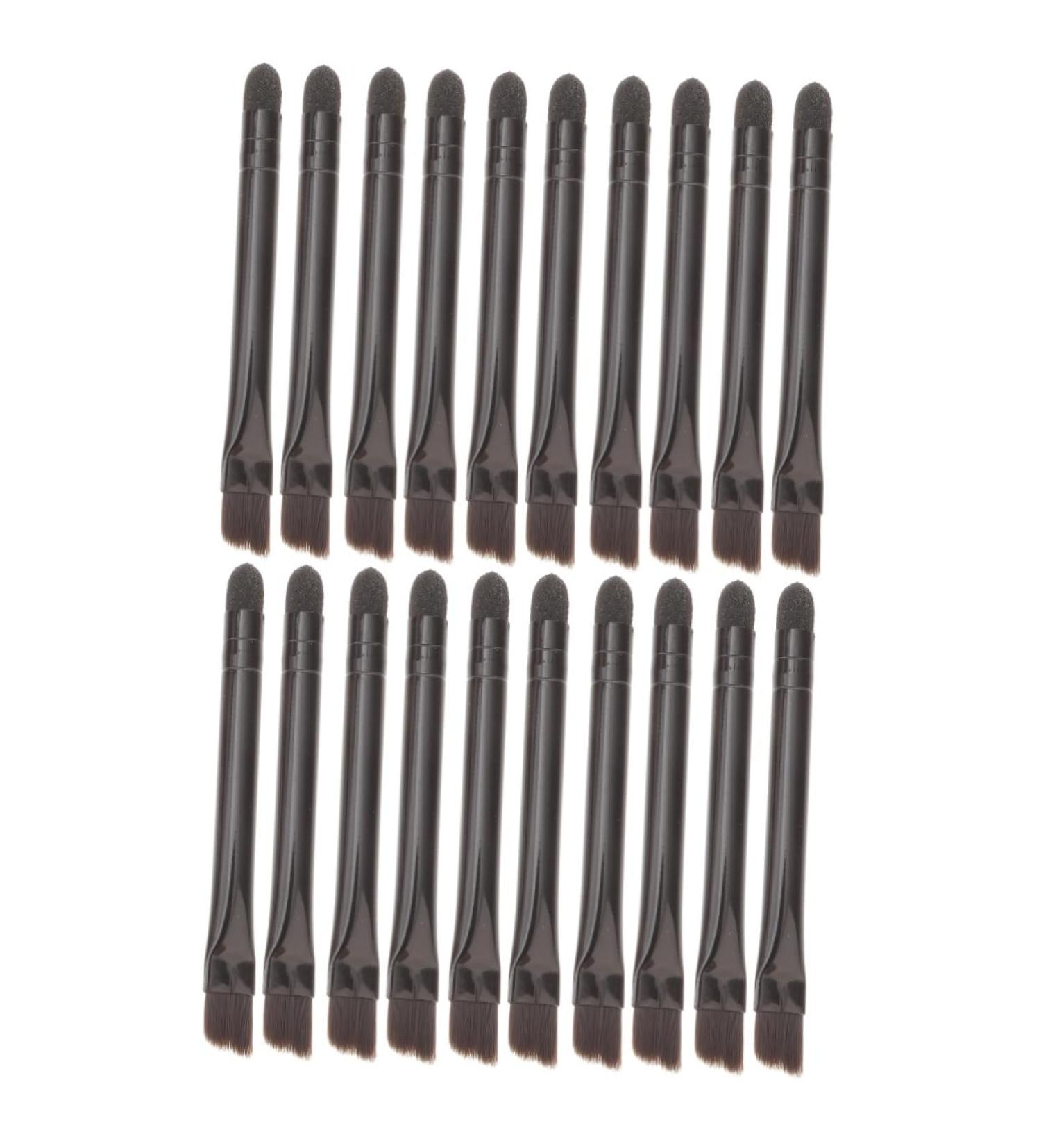 FOMIYES 20 Pcs Eye Shadow Brush Eye Makeup Eyebrow Angled Makeup Tool Styling Brush Miss Mix 5.8X0.7X0.5CMx2pcs Blackx2pcs - Buy Online on GoSupps.com