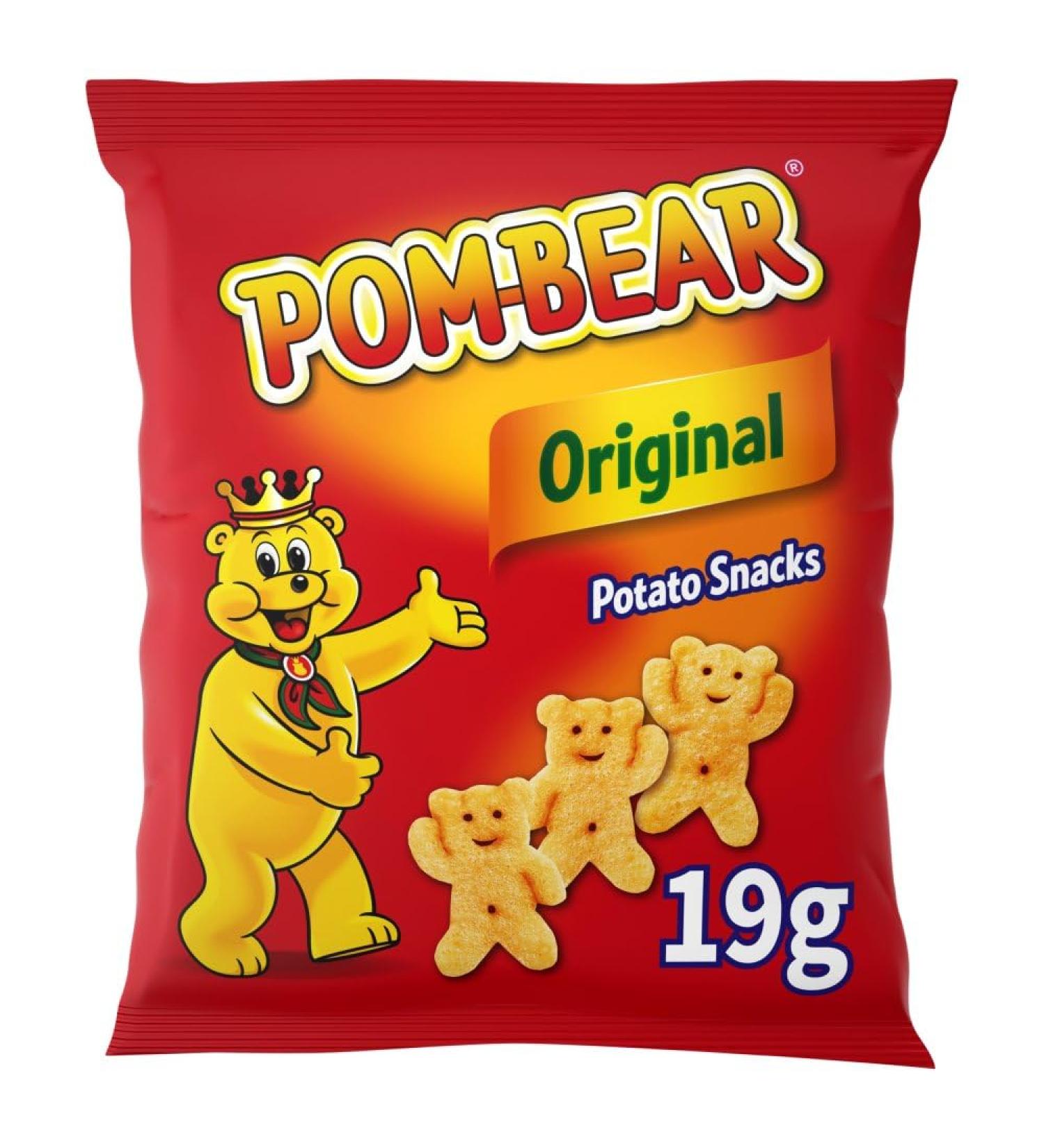 Pombears Light & Crispy Snacks 36x 19g (Original Salted)