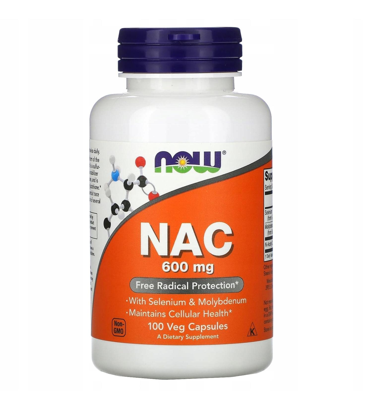 N.Foods NAC 600mg - 100 Veggie Capsules - Buy Online on GoSupps.com