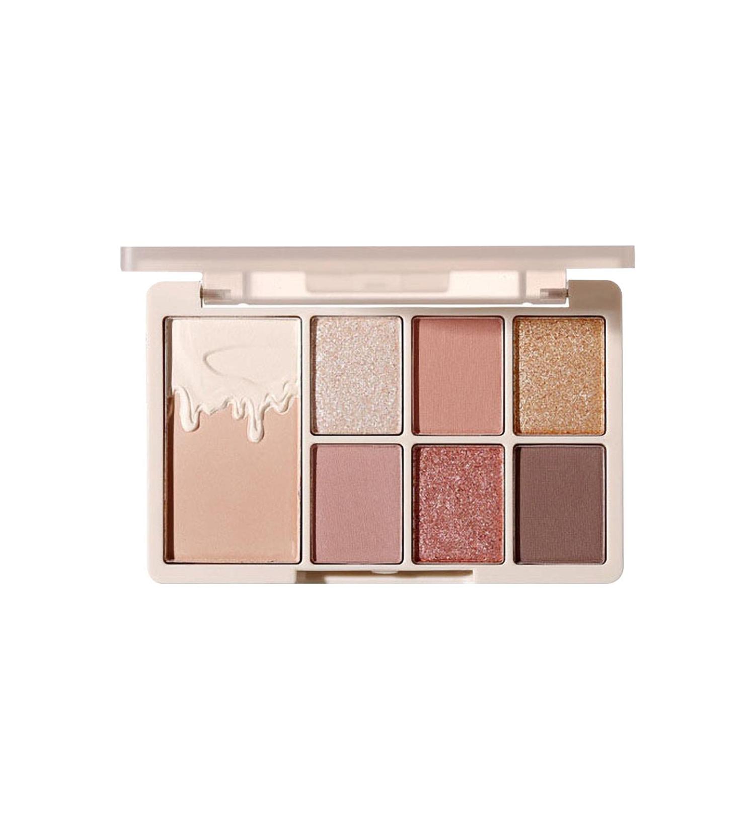 Eyeshadow Palette 7 Colours Eye Makeup Palette Ultra Pigmented Glitter Matte Shimmer Makeup Eye Shadow Powder Long Lasting Blendable Natural Brilliant Smooth Powder Eyeshadow Powder Palettes Dtt - Buy Online on GoSupps.com