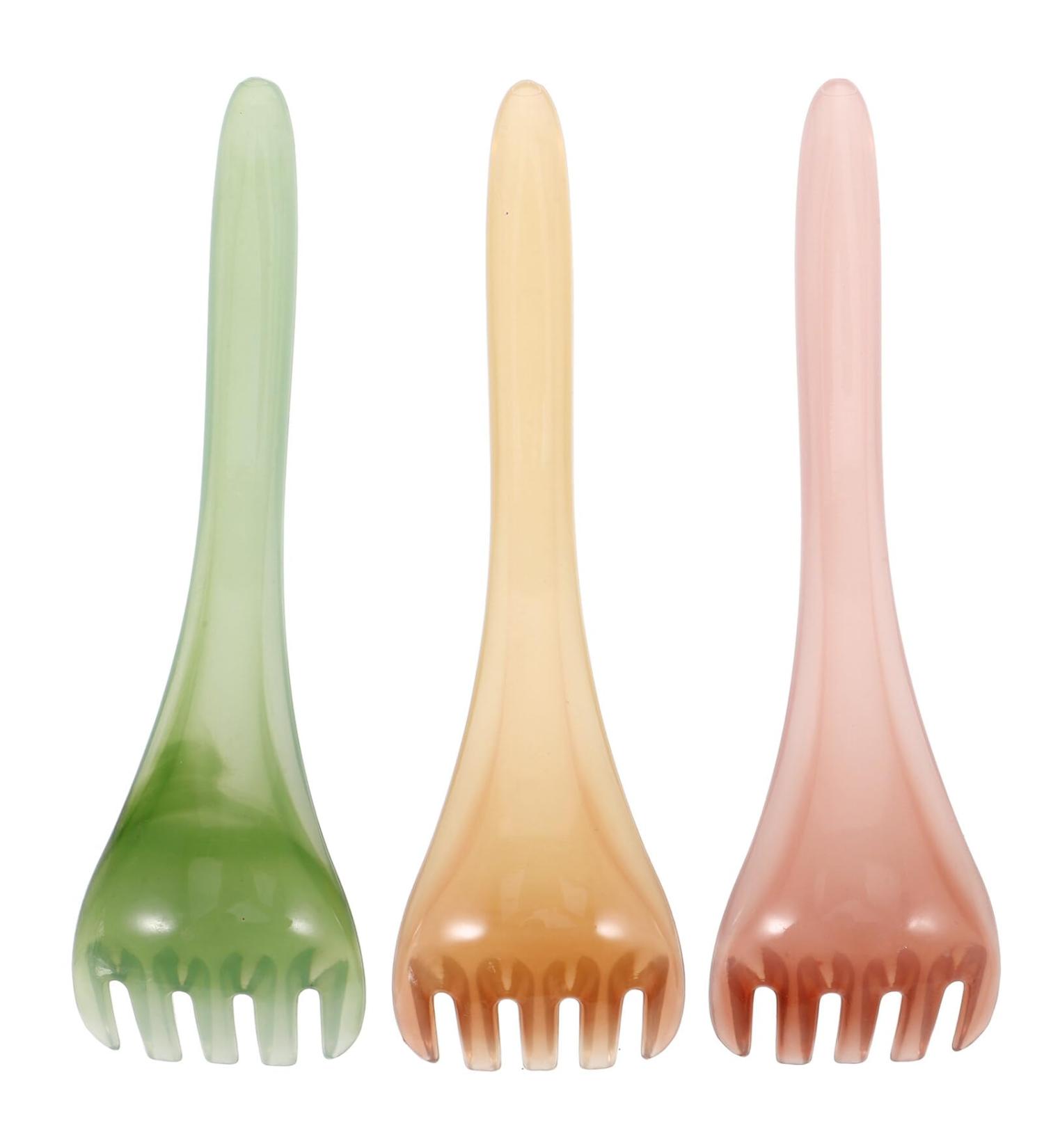 Beavorty Manual Head Massager - 3 Piece Harz Handkopf & Portable Wide Teeth Head Scratch for Hair Spa - International Shipping Available - Buy Online on GoSupps.com