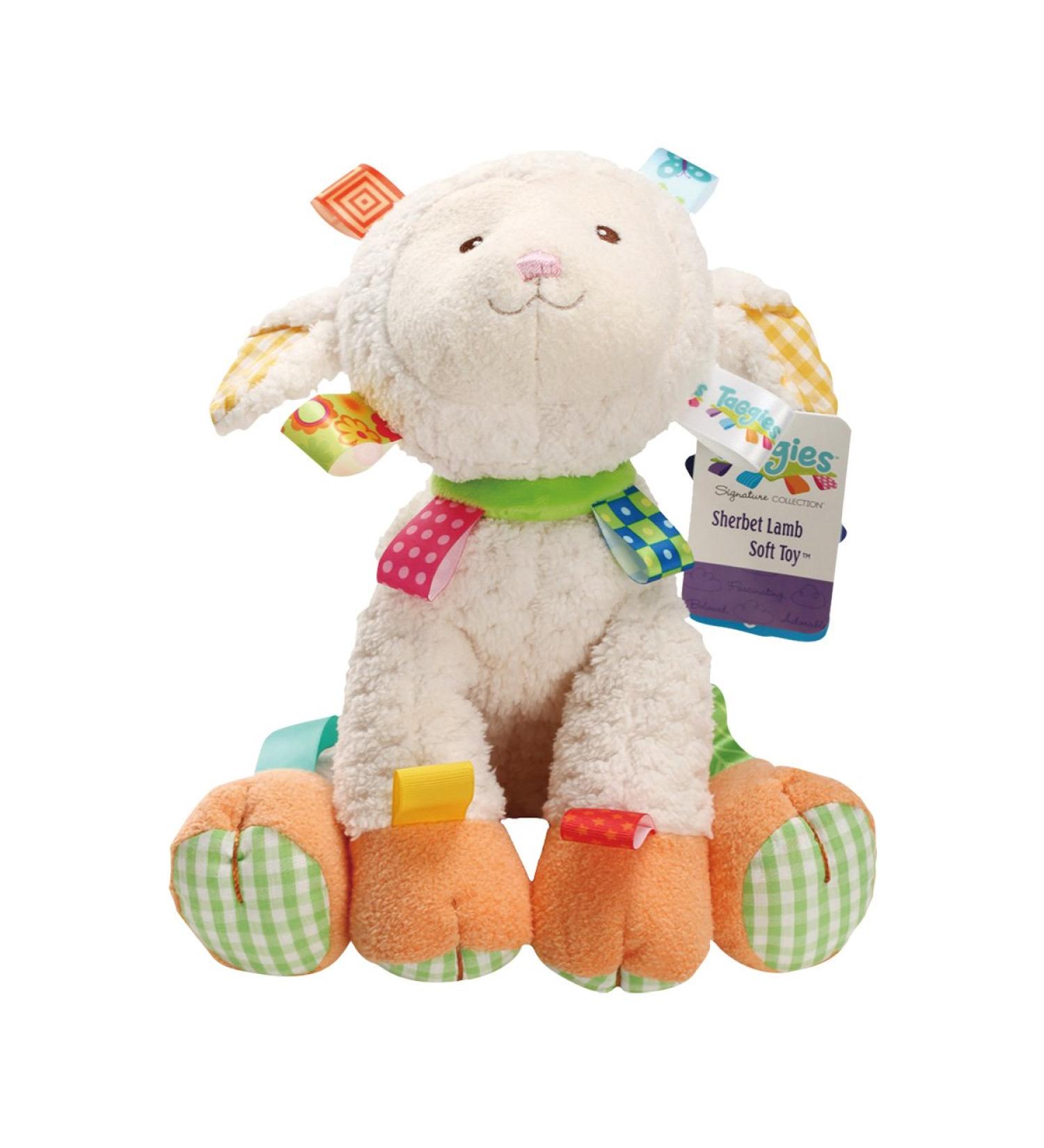 Mary Meyer Taggies Sherbet Lamb Toy - Soft and Soothing Baby Comforter - Buy Online on GoSupps.com
