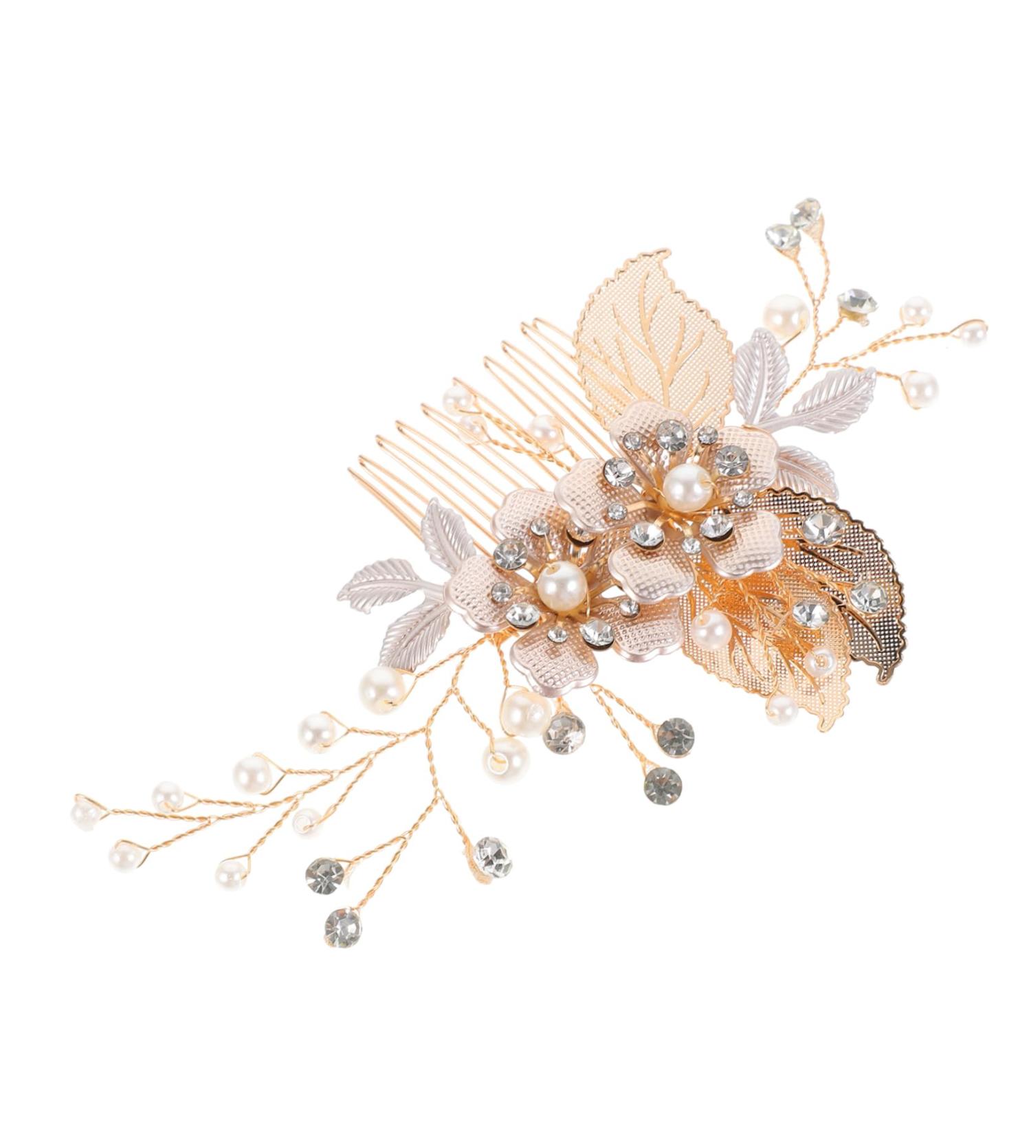 FRCOLOR Hair Comb Bride Hair Accessories Formal Hair Accessories for Women Flower Hair Accessories Hanfu Hair Accessories Aesthetic Hair Accessories Fairy Jewelry for Women - Buy Online on GoSupps.com