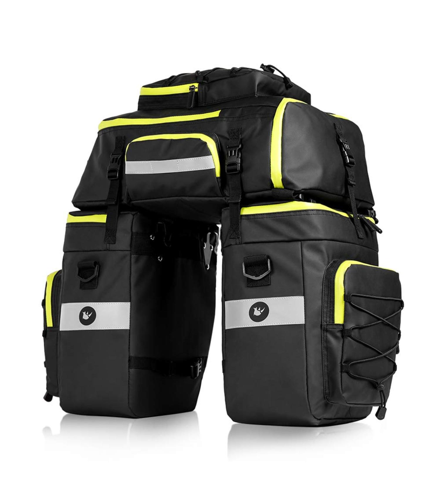 PELLOR Bicycle Bag - Multifunctional Cycling Pannier Tear-Resistant Luggage with Rain Cover - Large Green eCommerce Shipping Worldwide - Buy Online on GoSupps.com