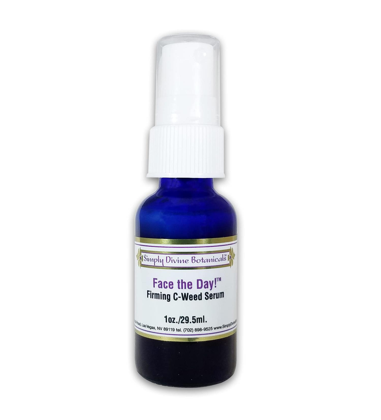 Face The Day! Firming C-Weed Serum 1 oz by Simply Divine Botanicals