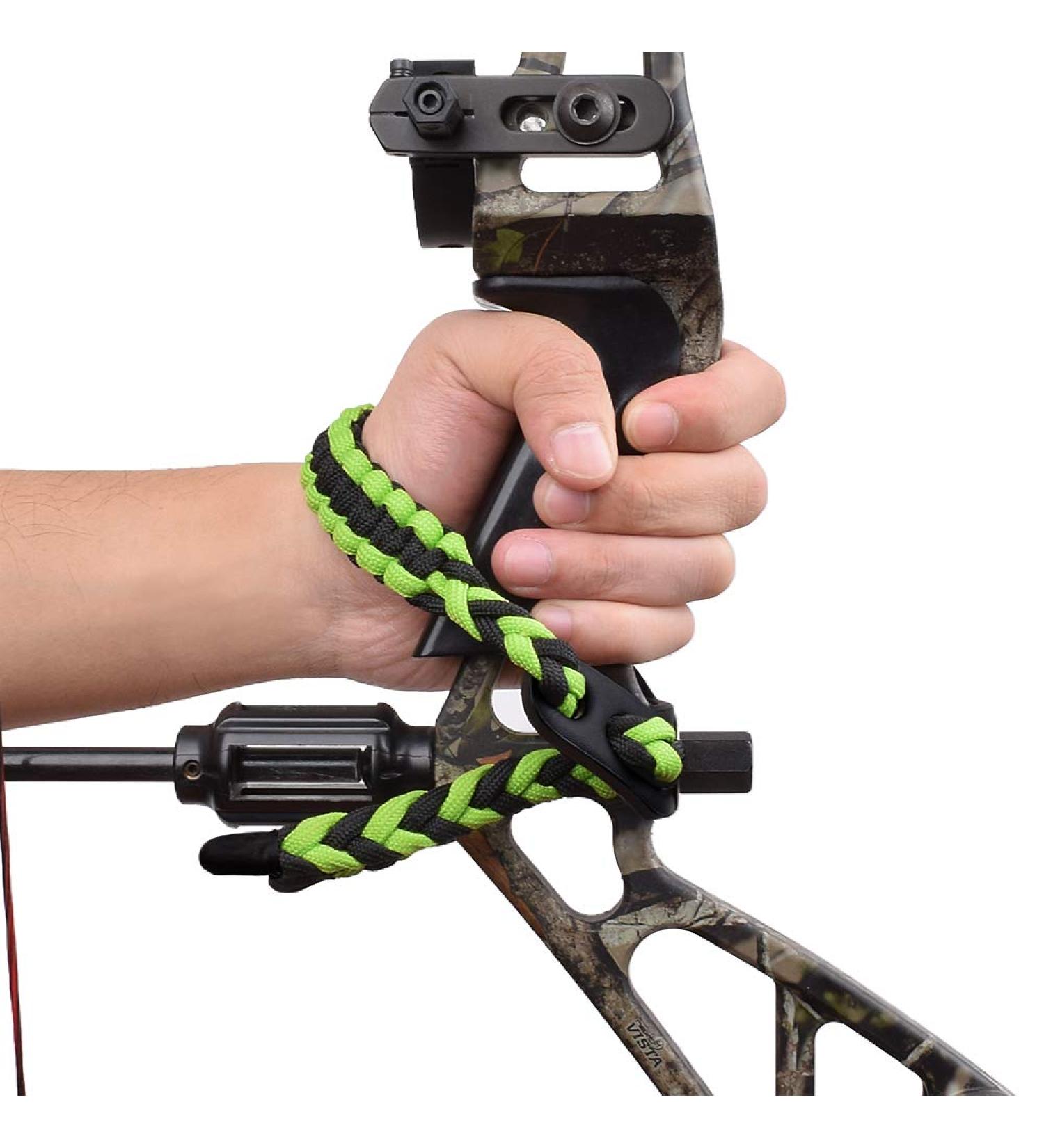 YLS Bow Slings Archery Wrist Sling - Green - Adjustable for Hunting and Shooting - Buy Online on GoSupps.com