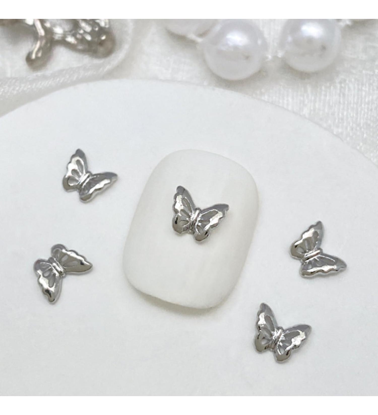 10Pcs 3D Butterfly Nail For Nails Alloy Butterfly Nail Decoration Alloy Nail Butterfly Nail Manicure Accessories Manicure Accessories Q - Buy Online on GoSupps.com
